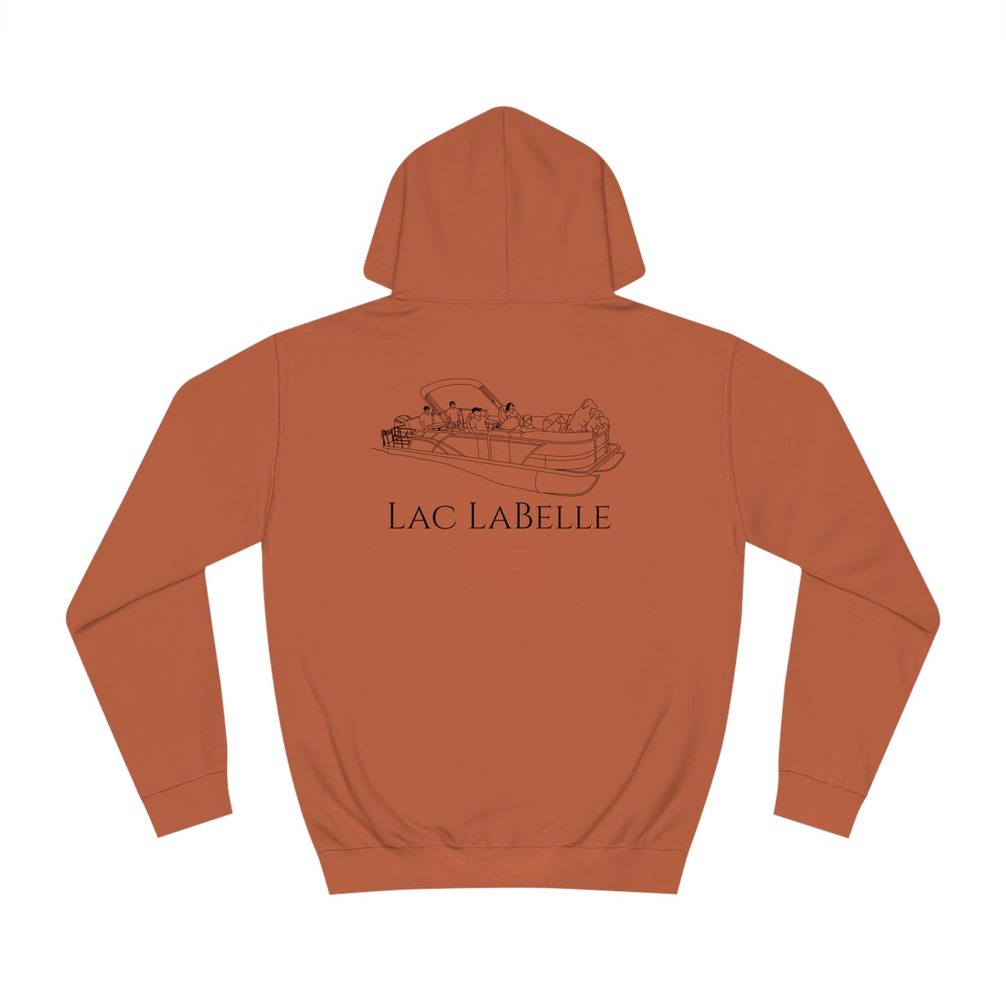 Pontoon Boat Family With Dogs - Lac LaBelle Unisex Hoodie Medium Weight