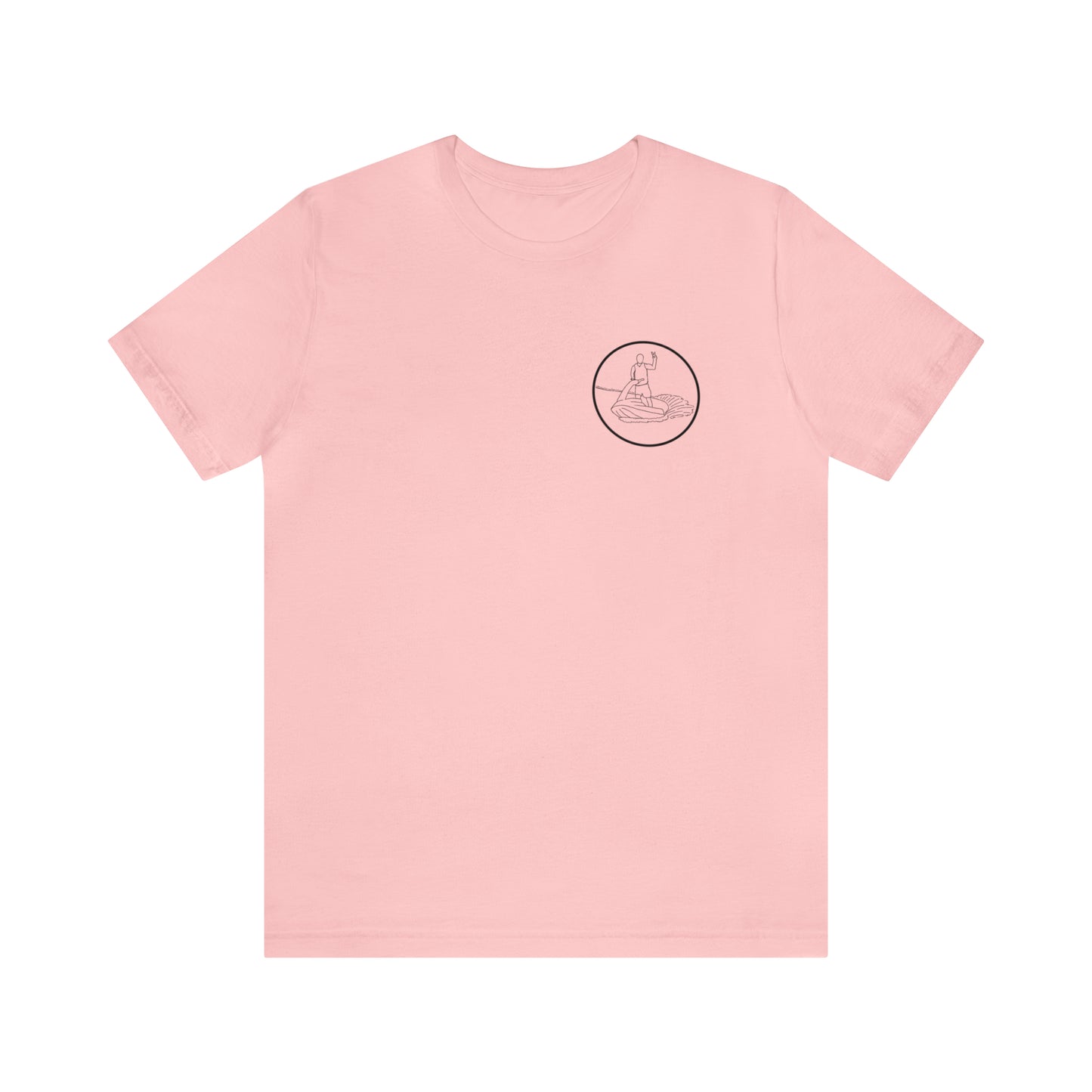 Standup Jetski Front, 2008 Malibu Wakesetter - Okauchee Lake Unisex Lightweight Short Sleeve Tee