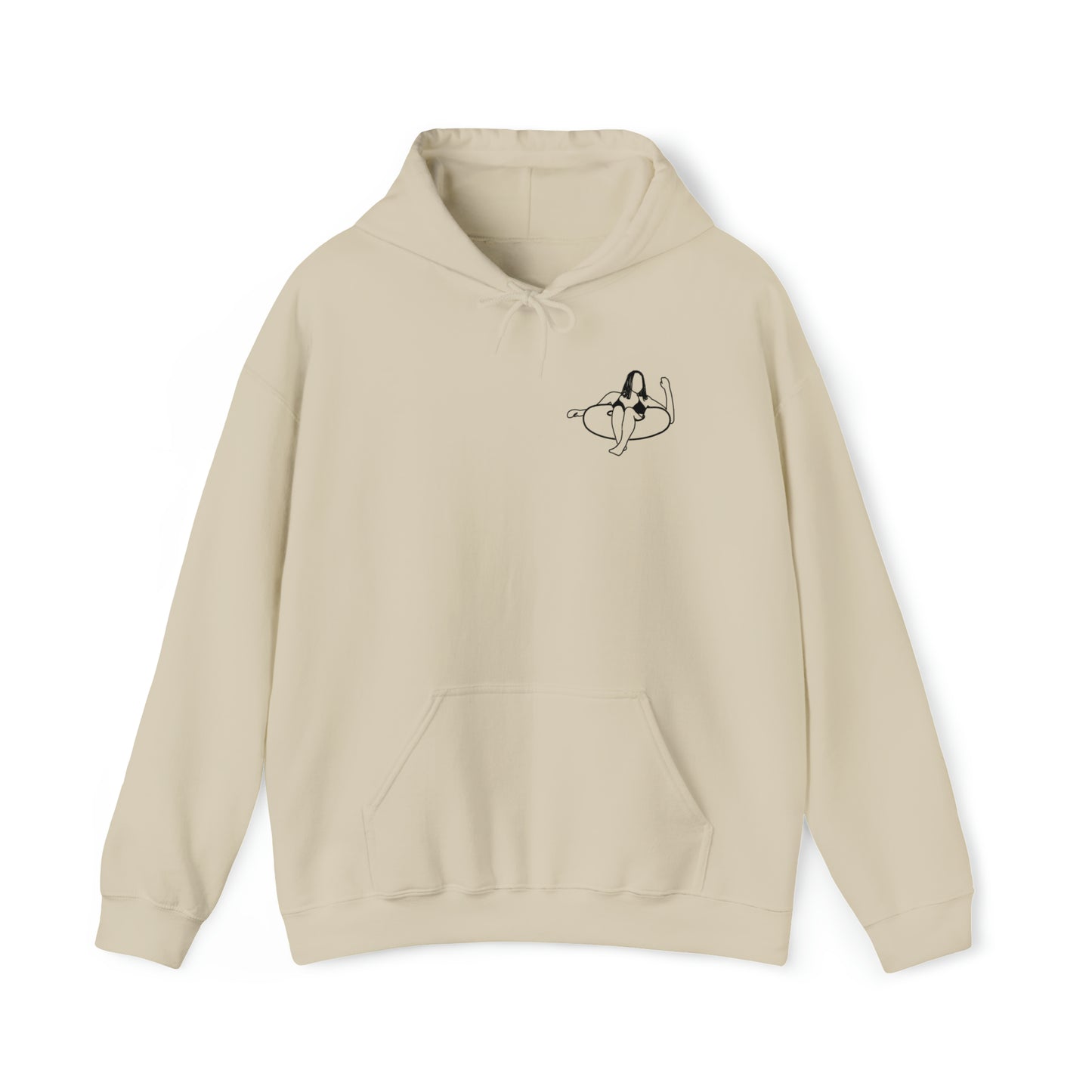 Eagle River Inner Tube Girl - Unisex Heavy Blend Hooded Sweatshirt