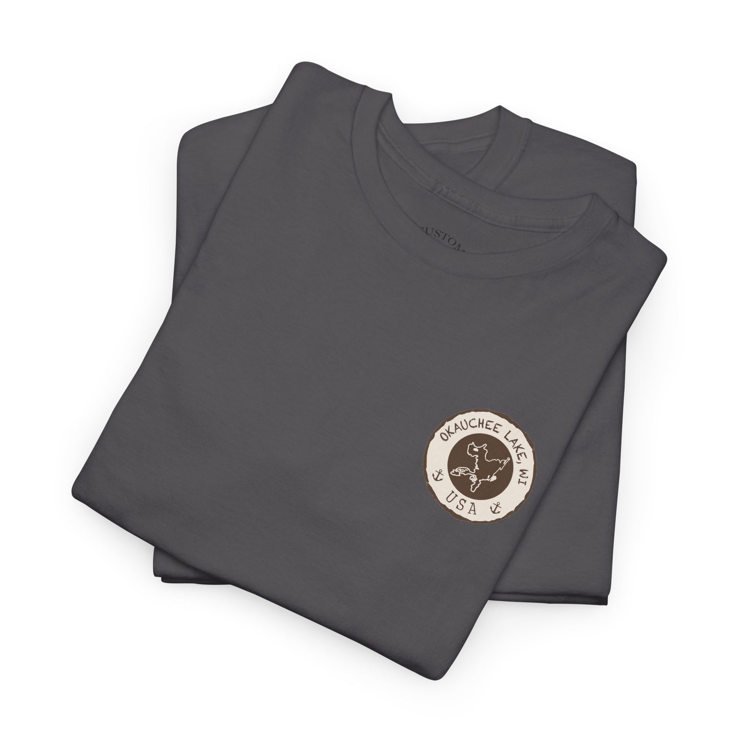 Okauchee Lake Unisex Heavy Tee - Vintage Postmark Style