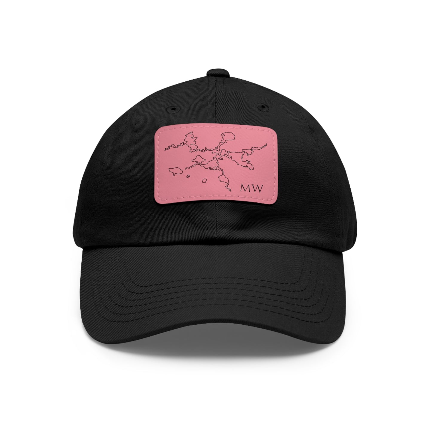 Mantowish Waters Embroidered Hat with Leather Patch