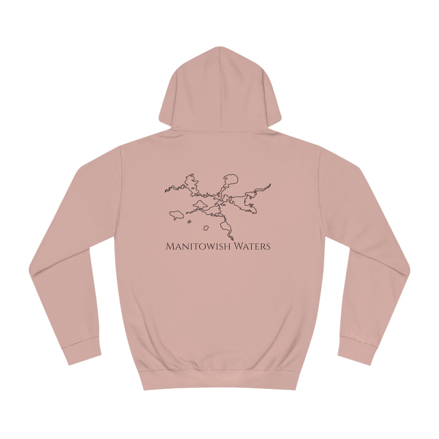 Manitowish Waters Surfing Sketch Patch - Unisex Hoodie Medium Weight