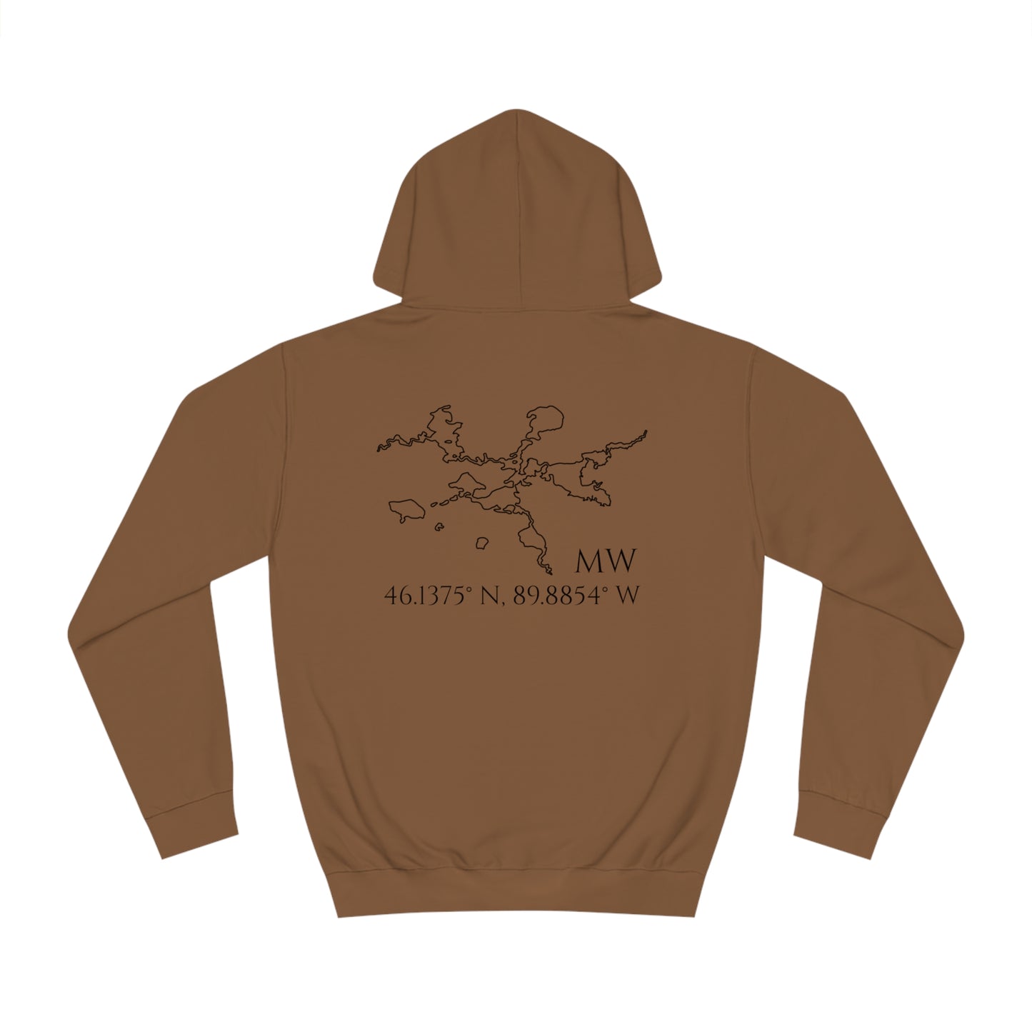 Manitowish Waters Sailboat Patch - Unisex Hoodie Medium Weight