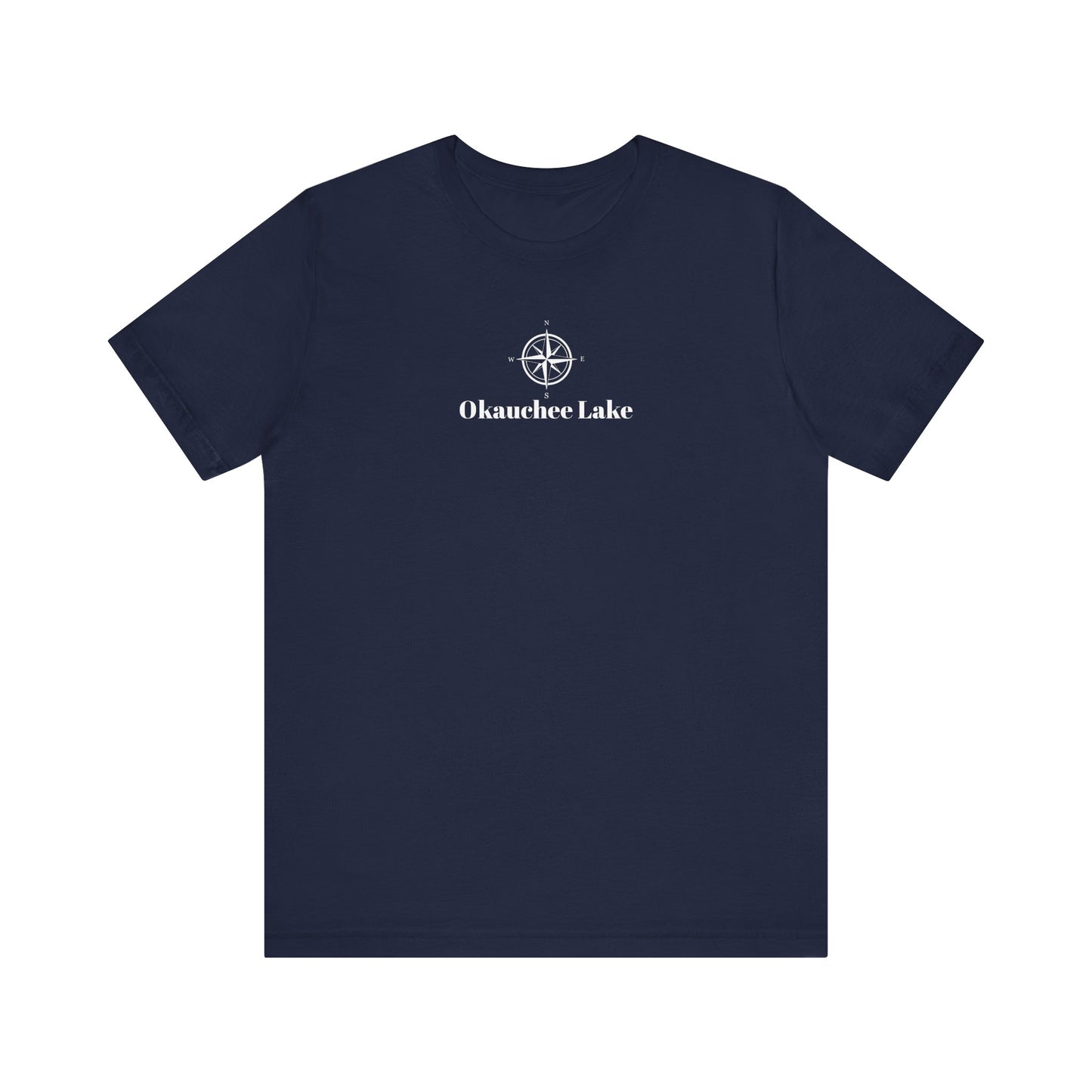 Okauchee Lake Compass Rose Unisex Lightweight Short Sleeve Tee