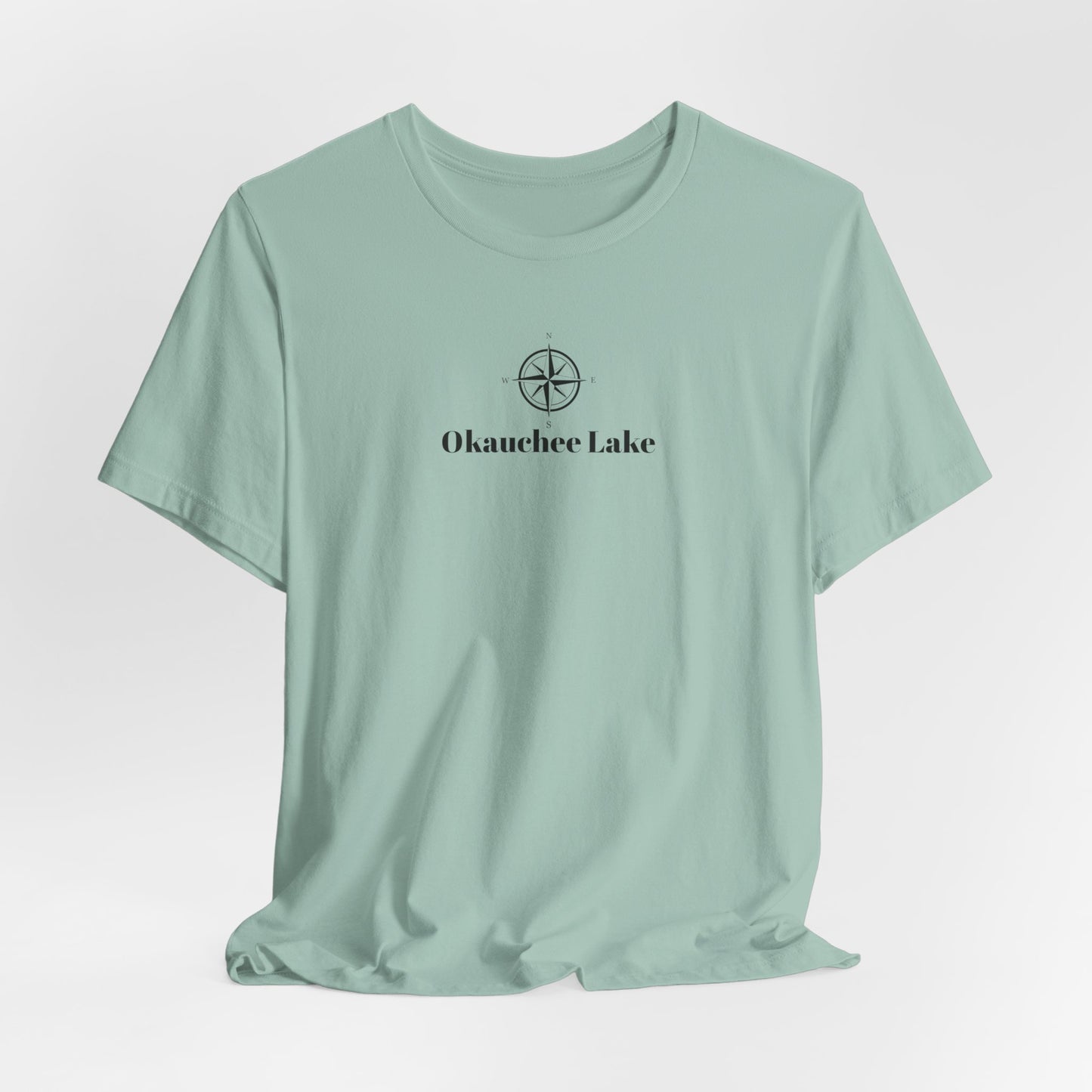 Okauchee Lake Compass Rose Unisex Lightweight Short Sleeve Tee