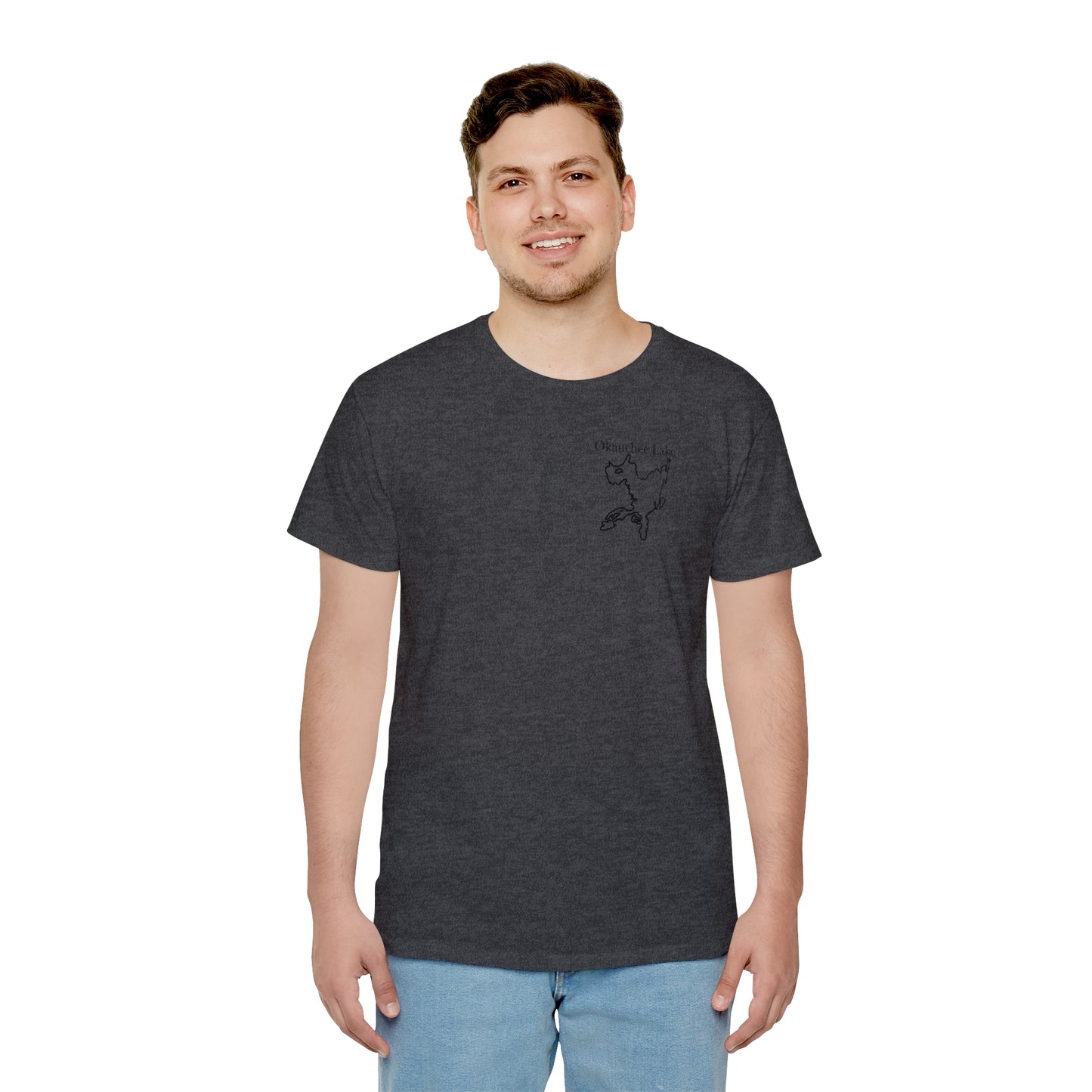 Okauchee Lake, kayak back - Unisex Lightweight short sleeve