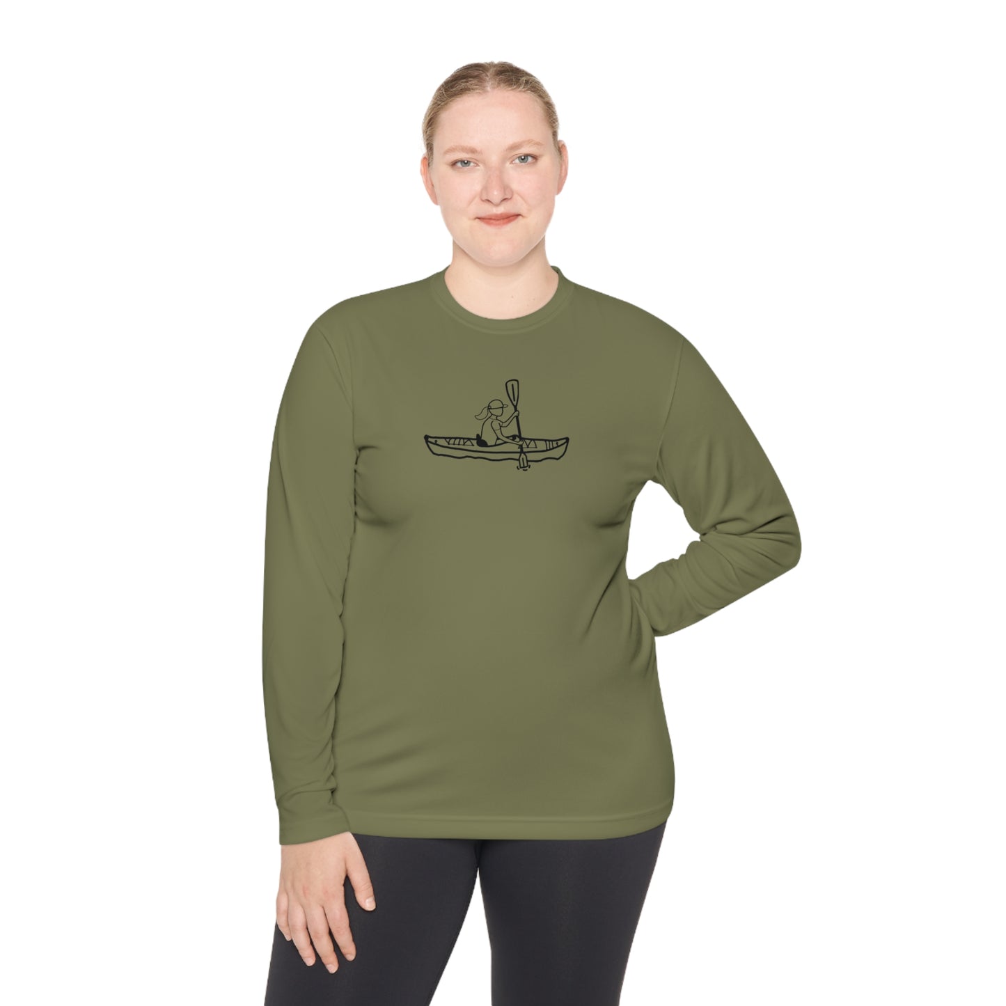 Lightweight Long Sleeve Tee (Kayak Girl Design)