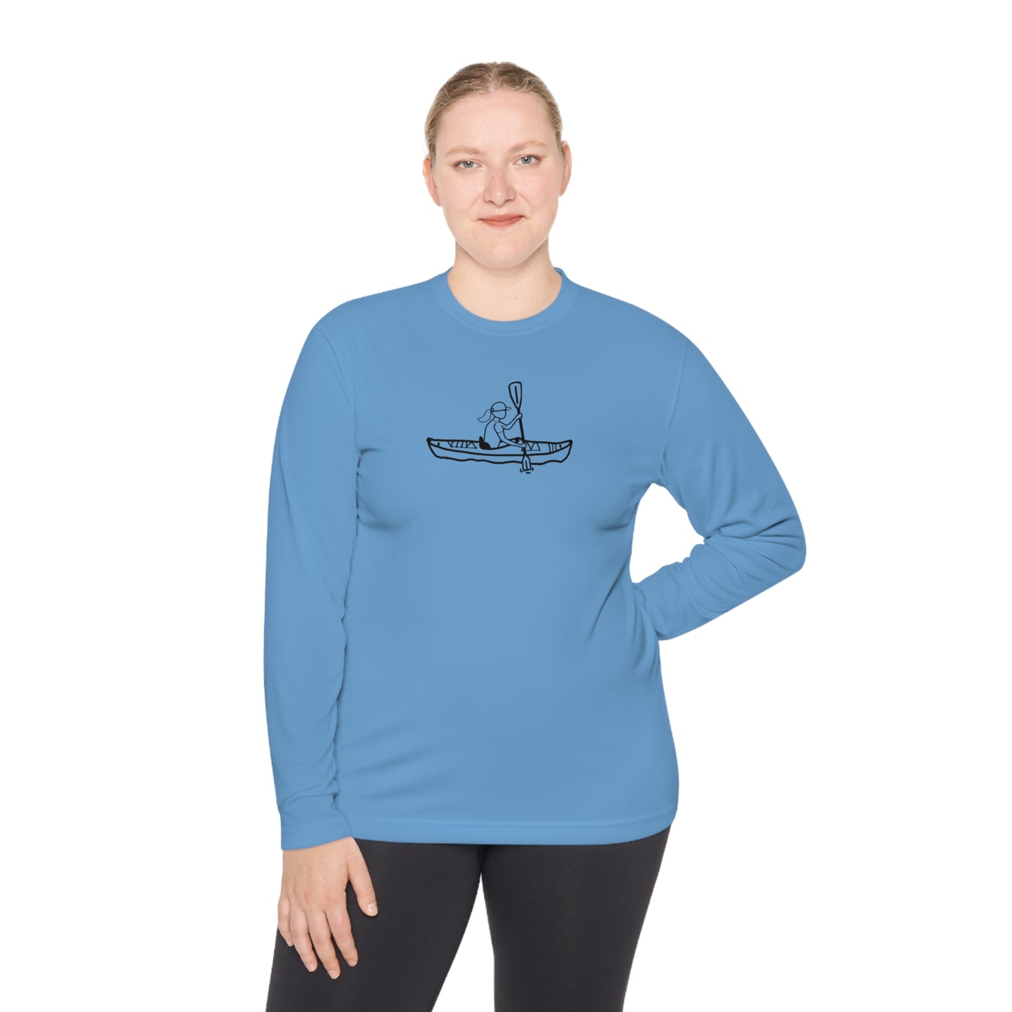 Lightweight Long Sleeve Tee (Kayak Girl Design)