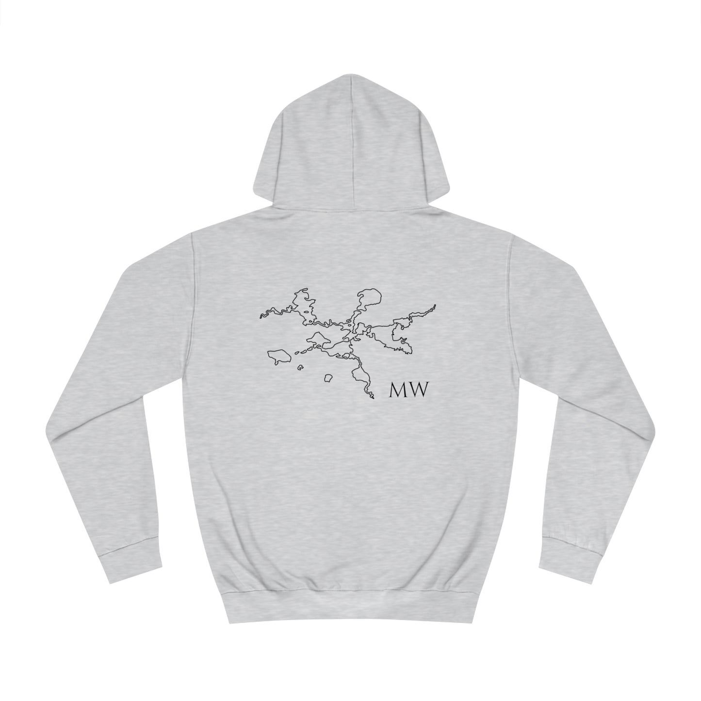 Manitowish Waters Wakeboard Patch - Unisex Hoodie Medium Weight