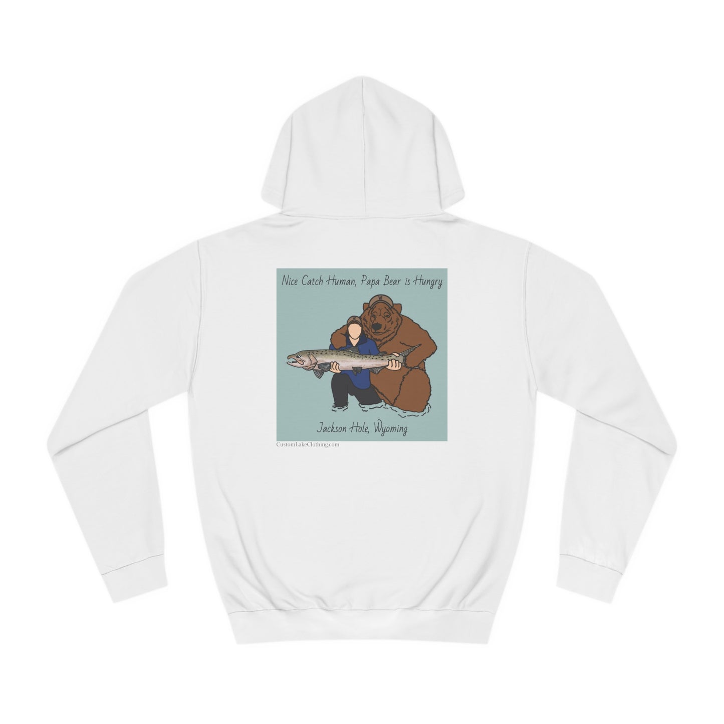 Papa Bear Basic - Jackson Hole Wyoming - Medium Weight Hoodie