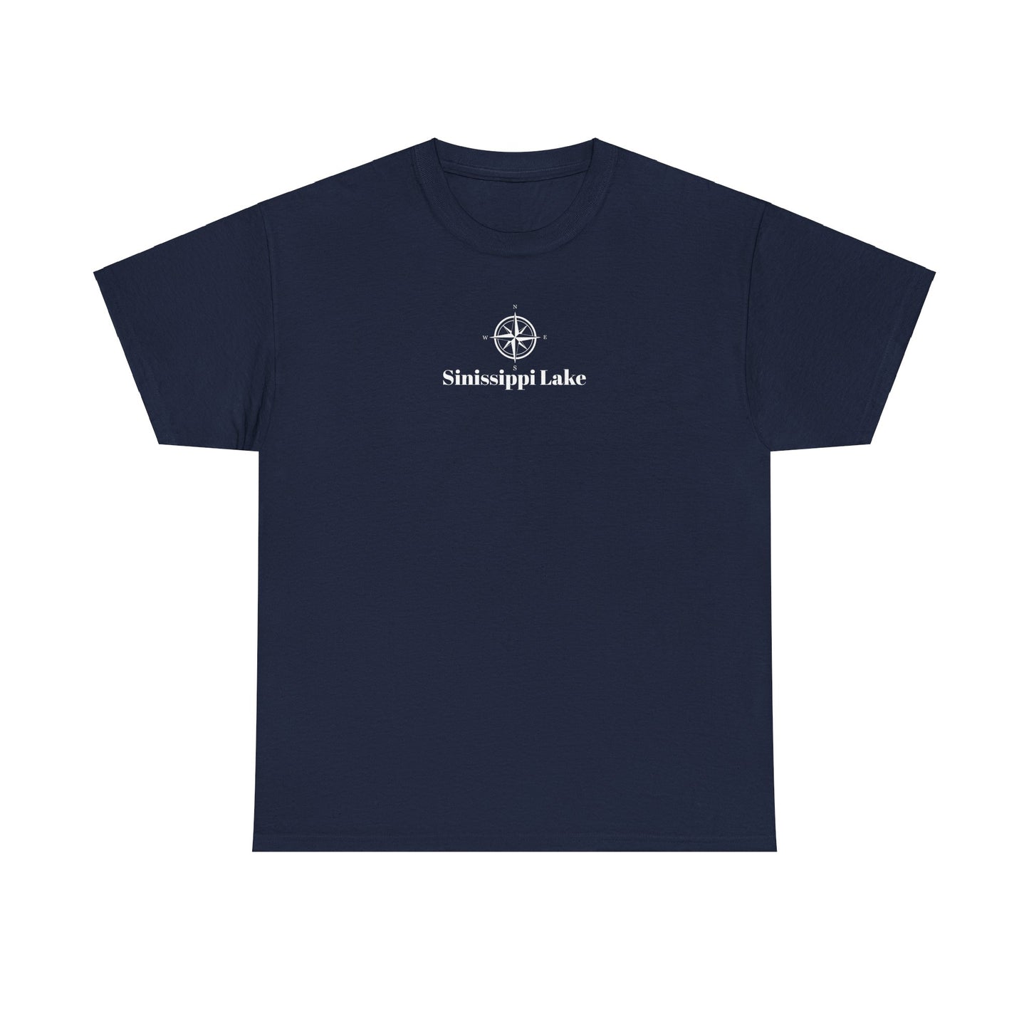 Sinissippi Lake Compass Rose Unisex Heavy Cotton Tee