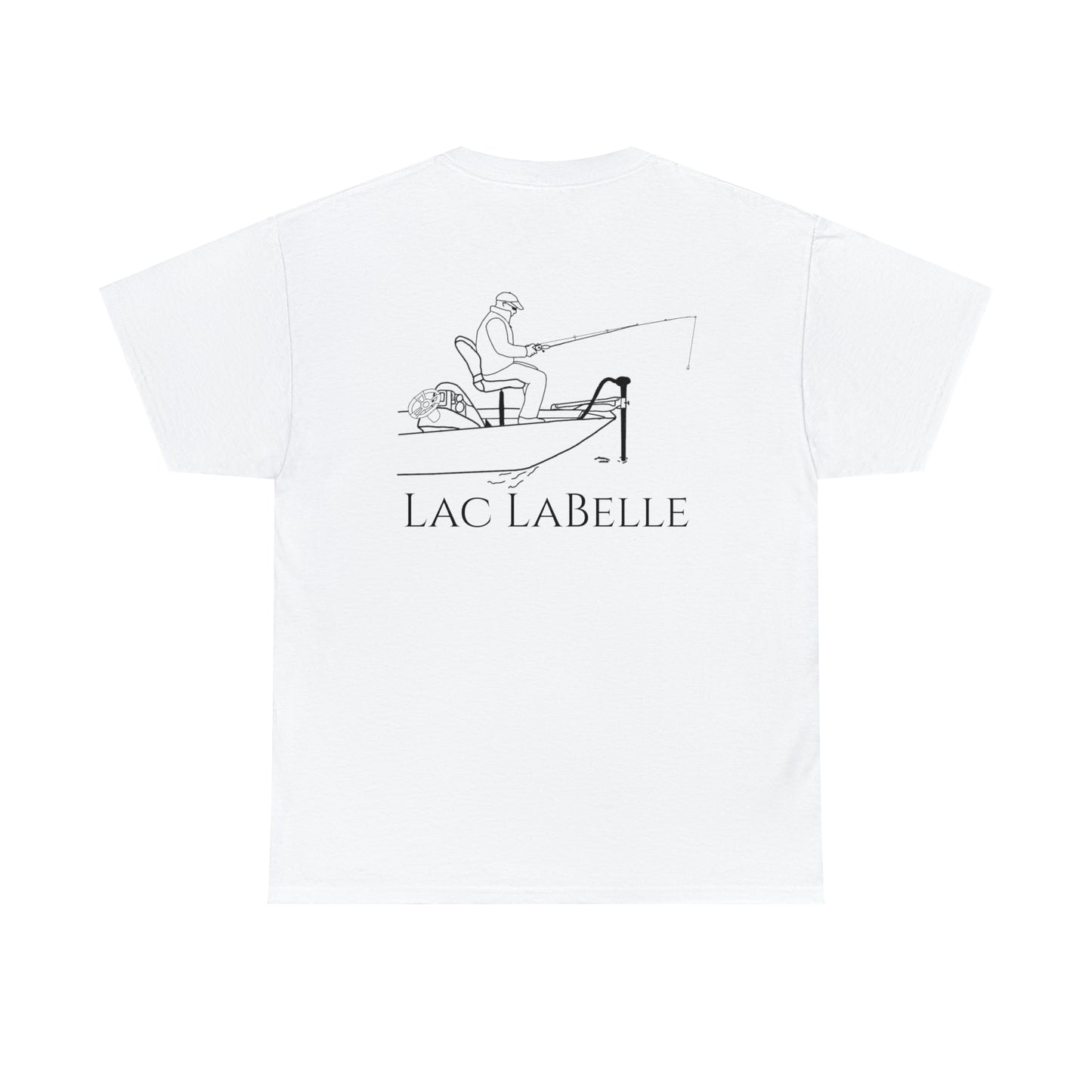 Trolling Motor Fishing - Lac LaBelle Unisex Heavy Tee Shirt