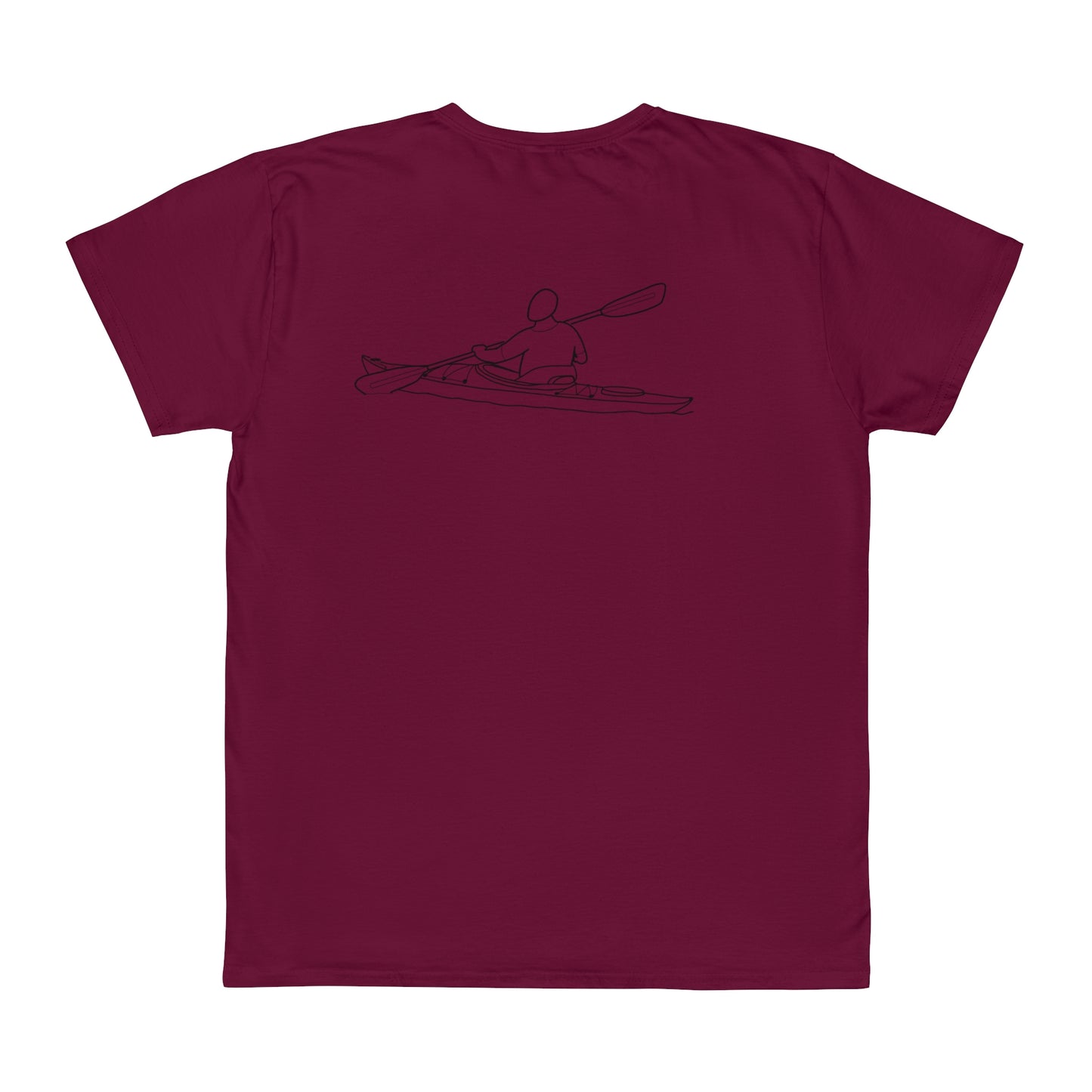 Okauchee Lake, kayak back - Unisex Lightweight short sleeve