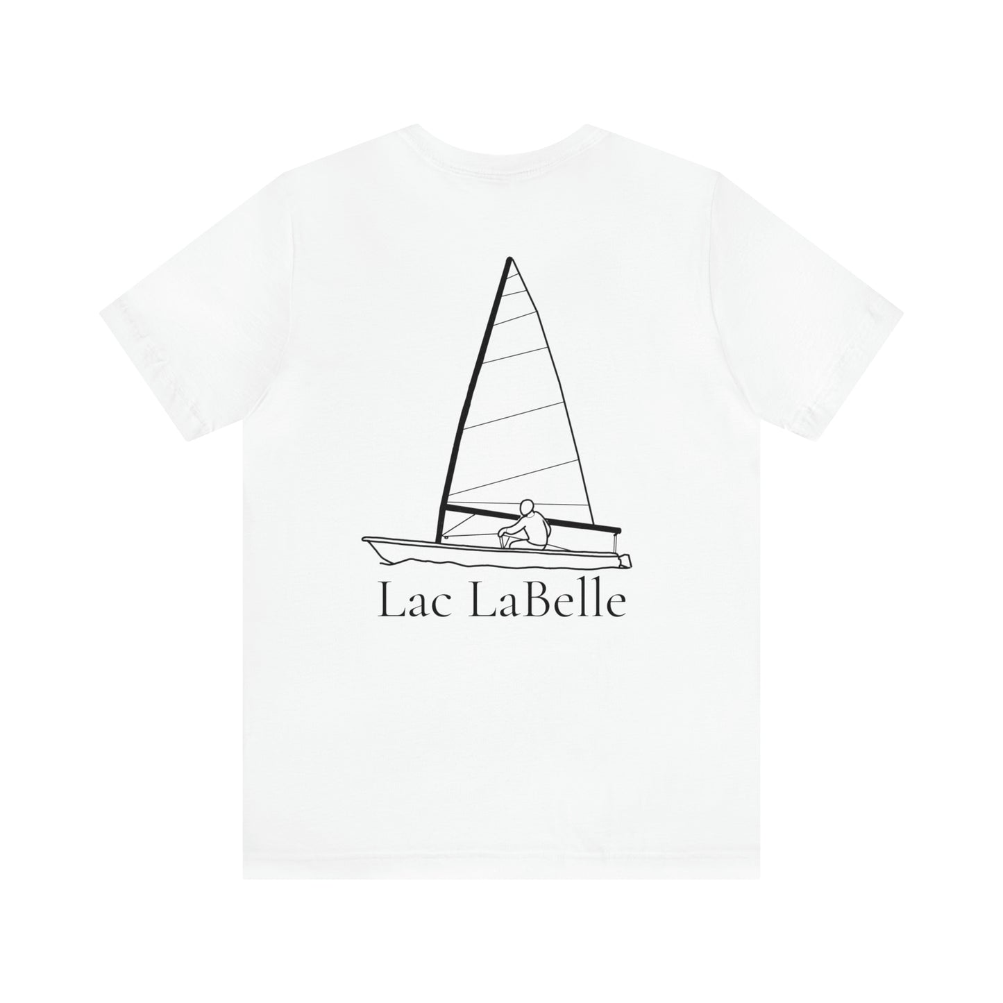 Lac LaBelle, Sailing - Unisex Lightweight Short Sleeve Tee