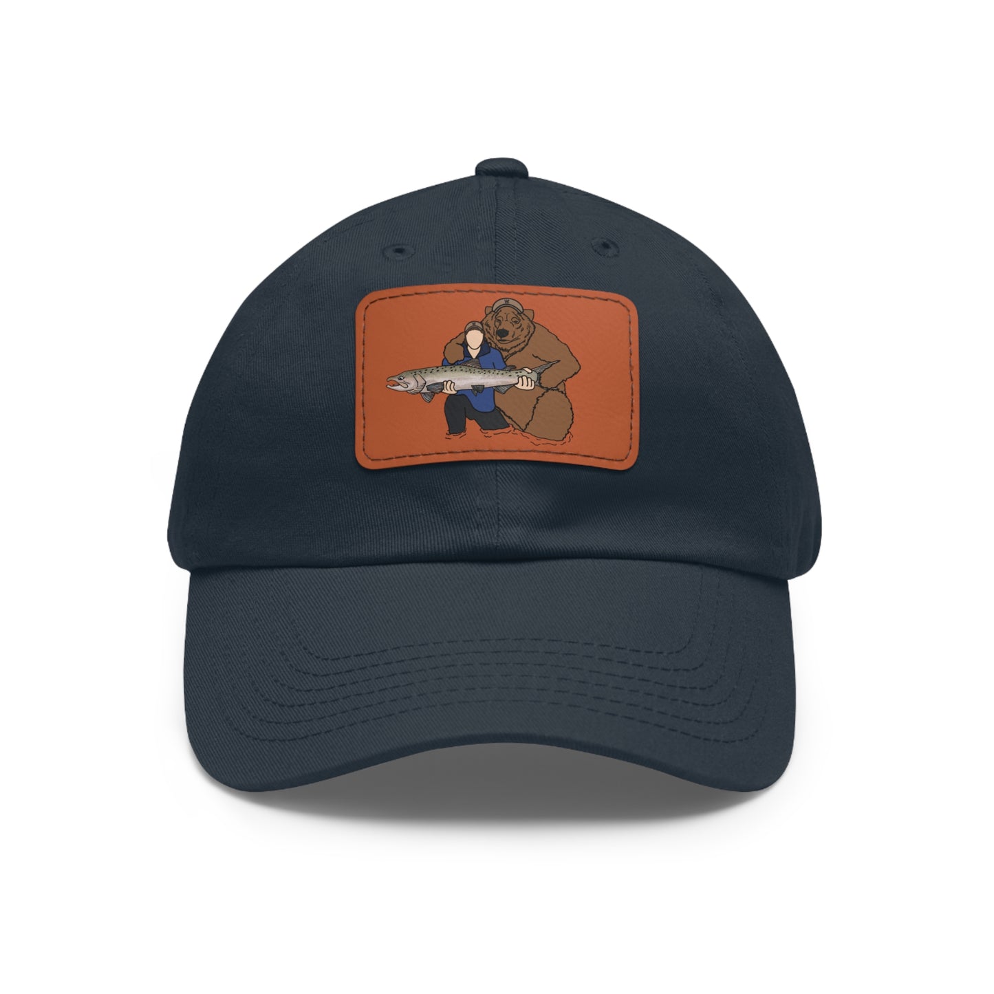 Papa Bear Plain - Hat with Leather Patch