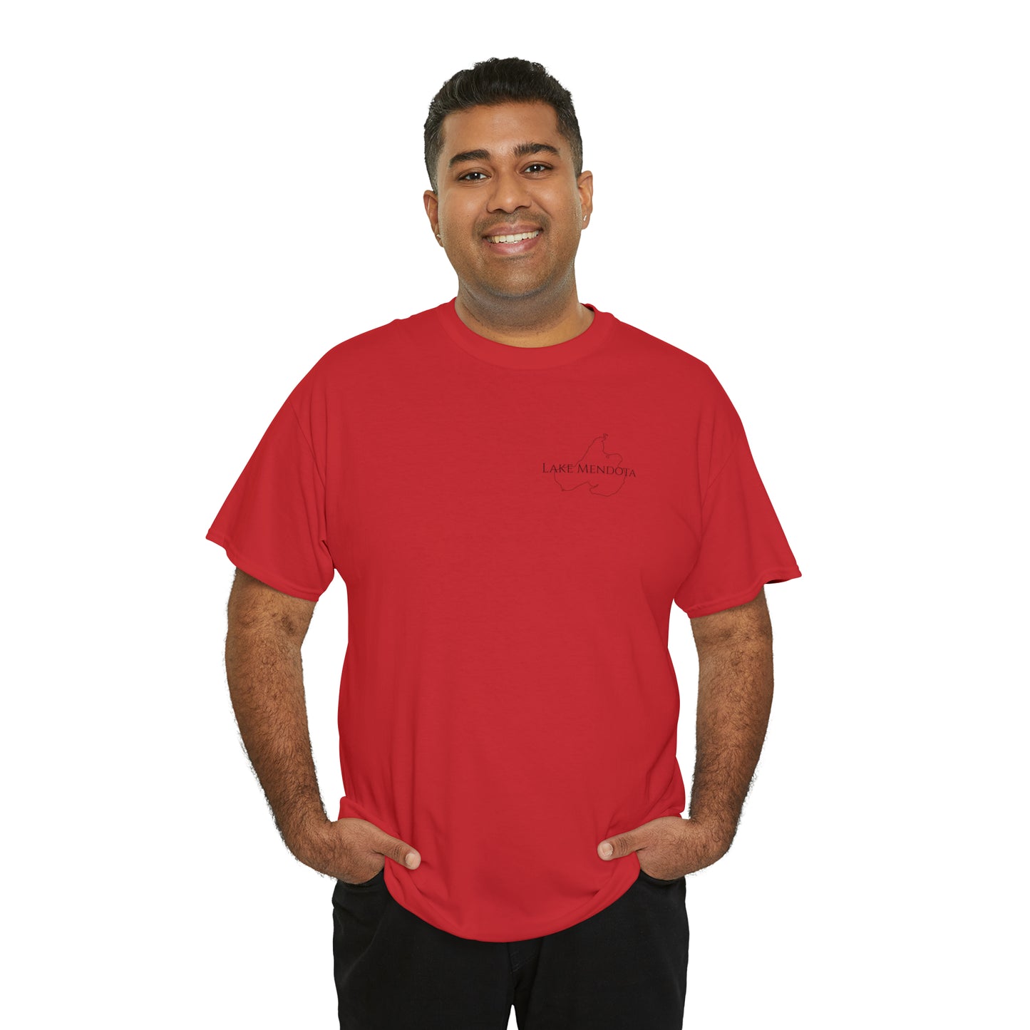 Lake Mendota, Wisconsin Sailing - Unisex Heavy Tee Shirt