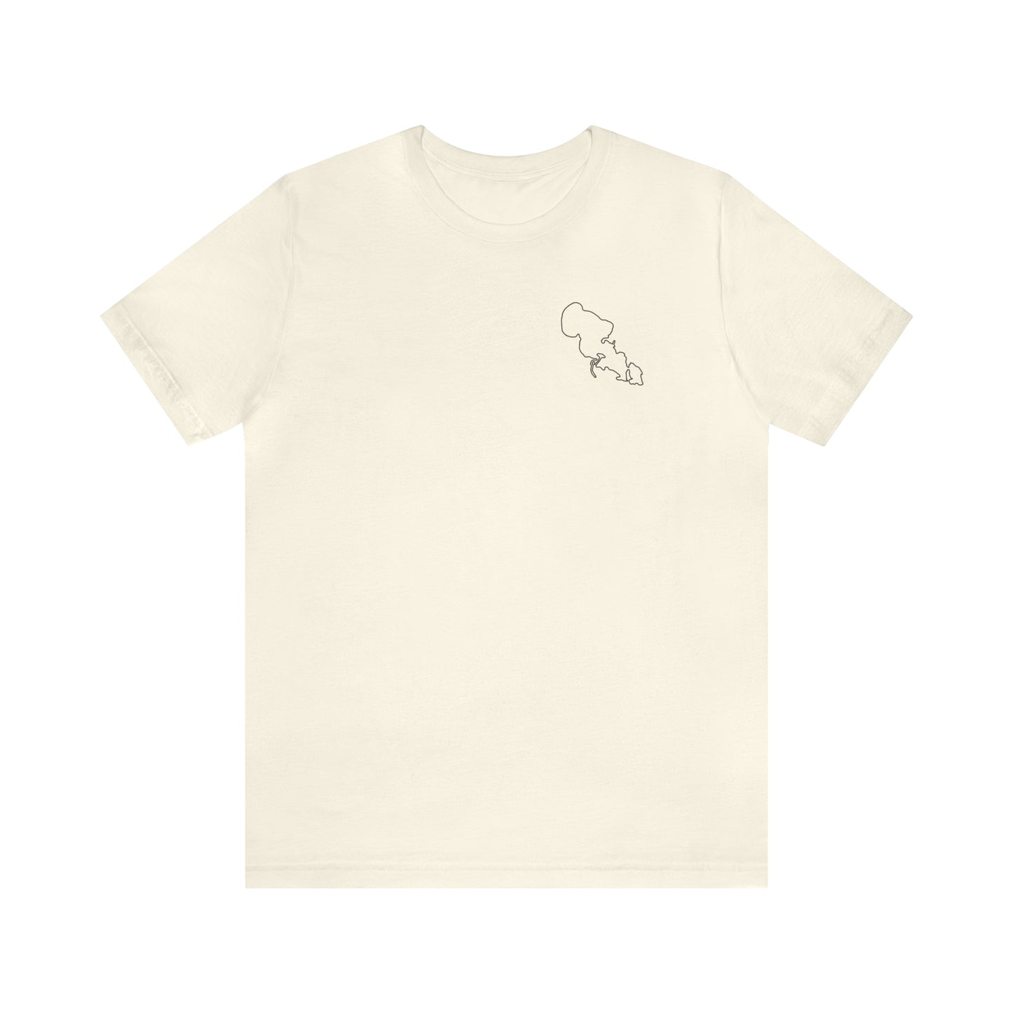 Row Boat Dog Fishing Color - Lac LaBelle Unisex Lightweight Short Sleeve Tee