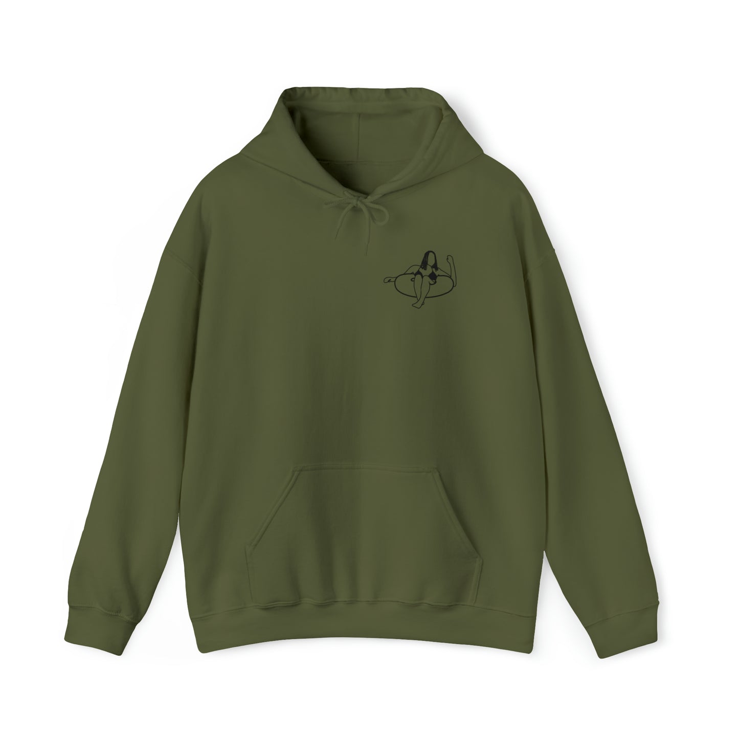 Eagle River Inner Tube Girl - Unisex Heavy Blend Hooded Sweatshirt