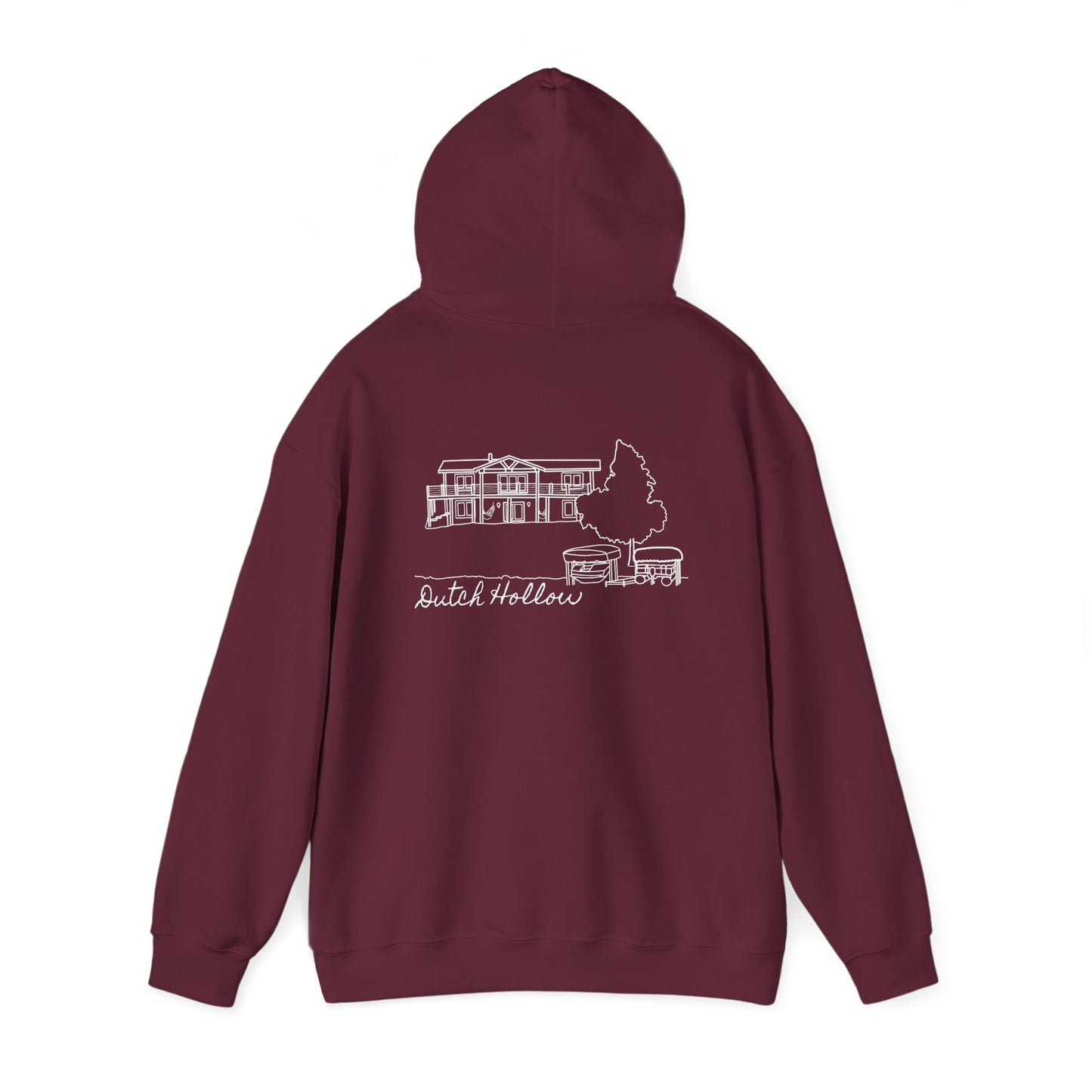 Beer Die Dutch Hollow Cabin - Unisex Heavy Blend Hooded Sweatshirt