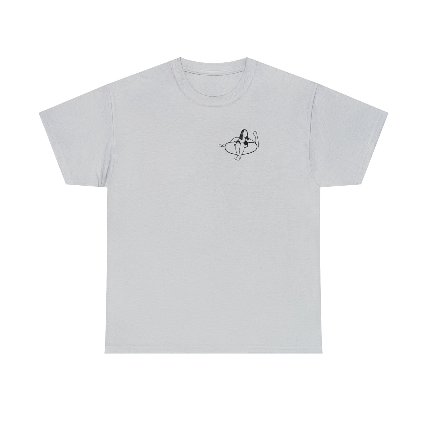 Okauchee Lake, Inner Tube Girl - Unisex Heavy Tee Shirt