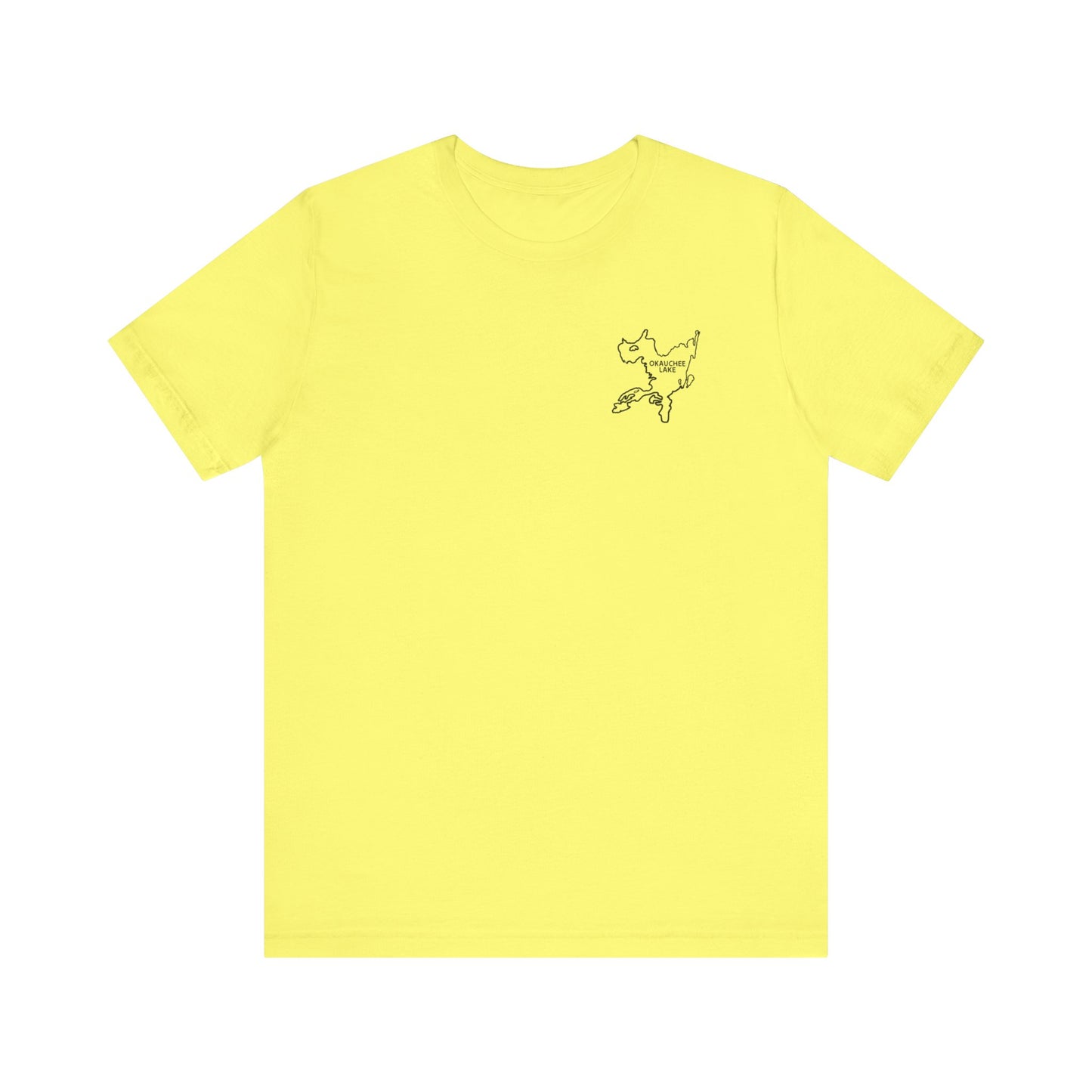 Bow fishing and Okauchee Lake Model - Unisex Lightweight Short Sleeve Tee