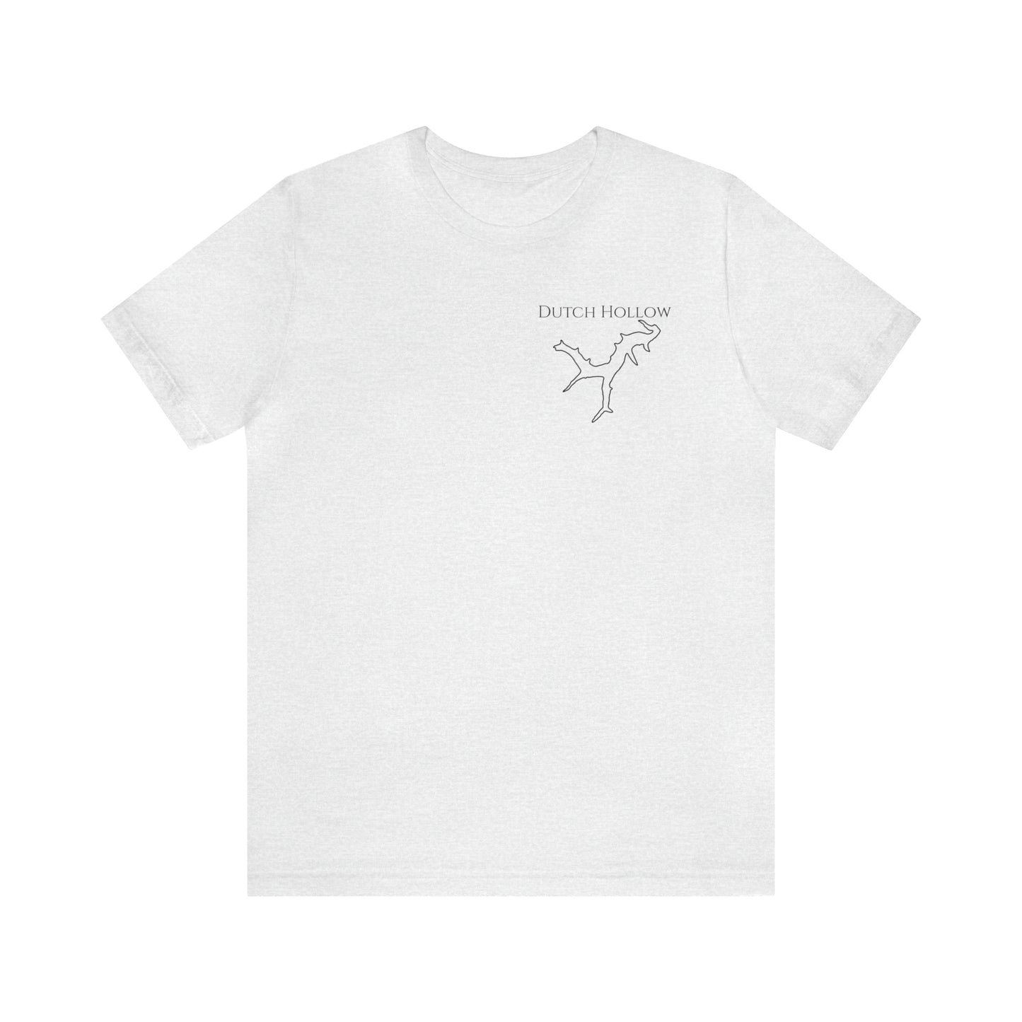 Dutch Hollow Lake, Trolling Motor Fishing Color - Unisex Lightweight Short Sleeve Tee