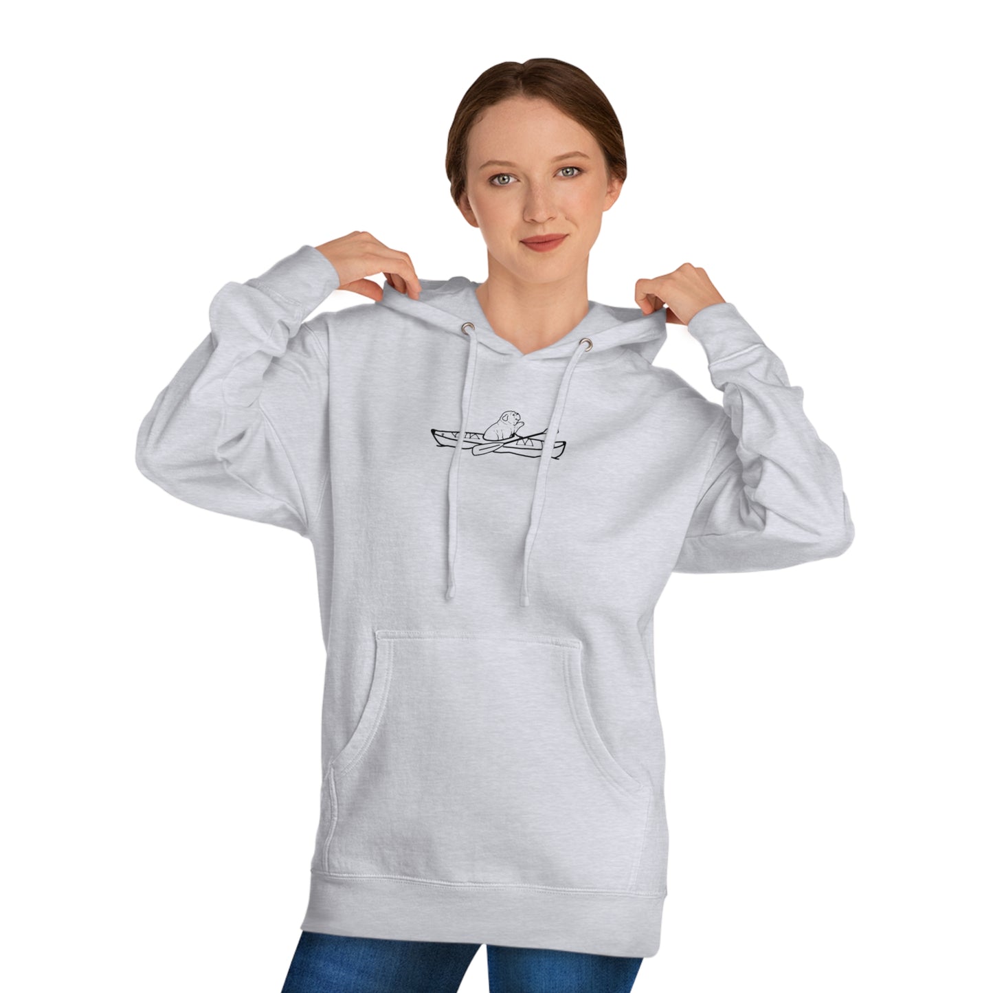 Kayak Dog - English Bulldog Basic - Unisex Hooded Sweatshirt ITC