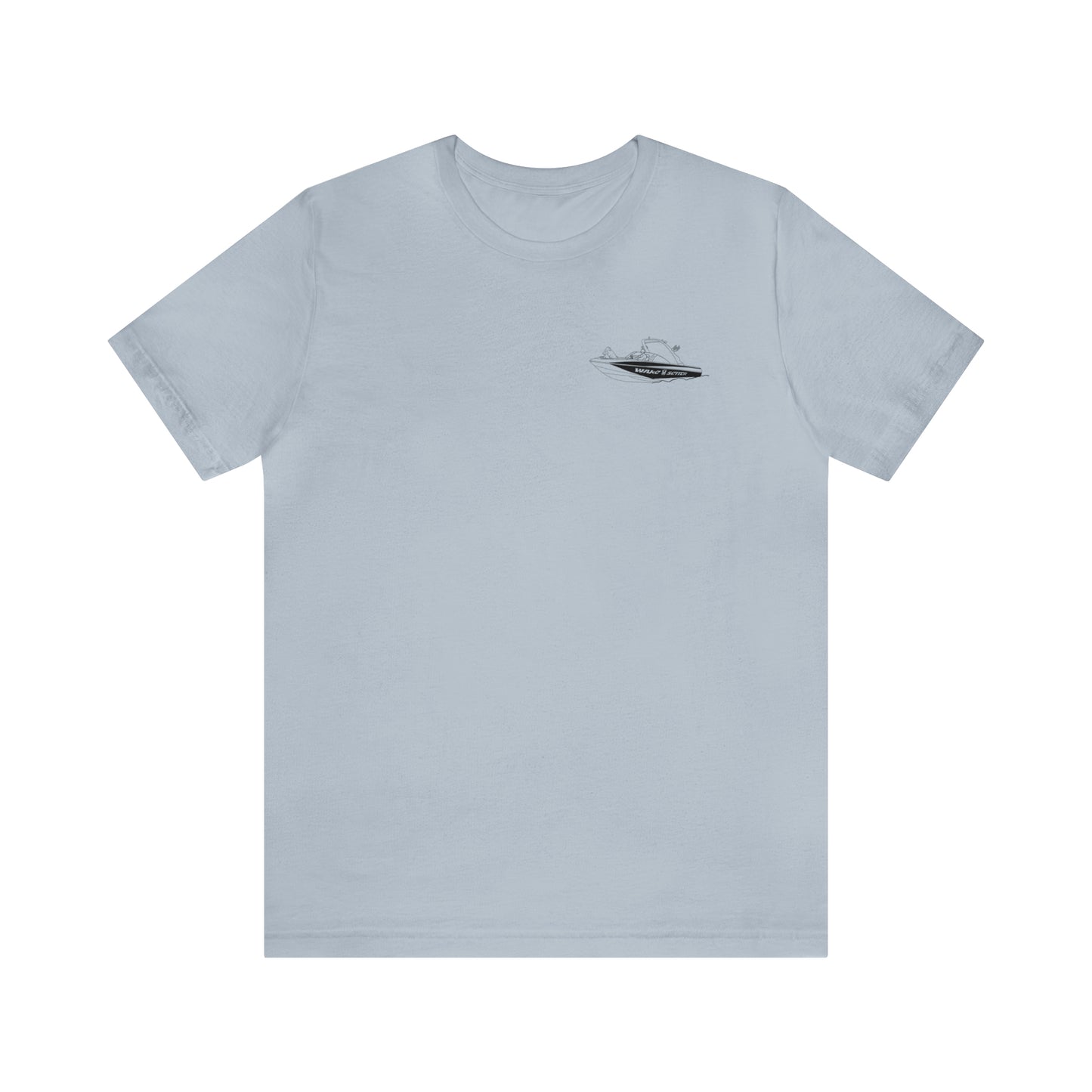 Okauchee Lake, Malibu Wakesetter - Unisex Lightweight Short Sleeve Tee