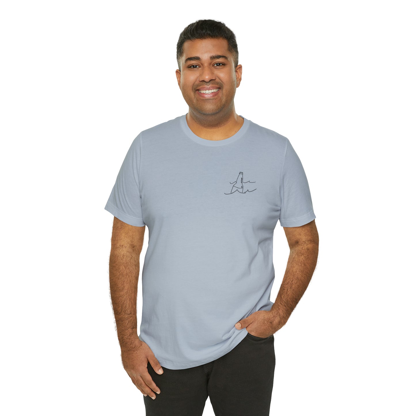 Bottle Patch - lac LaBelle Unisex Lightweight Short Sleeve Tee