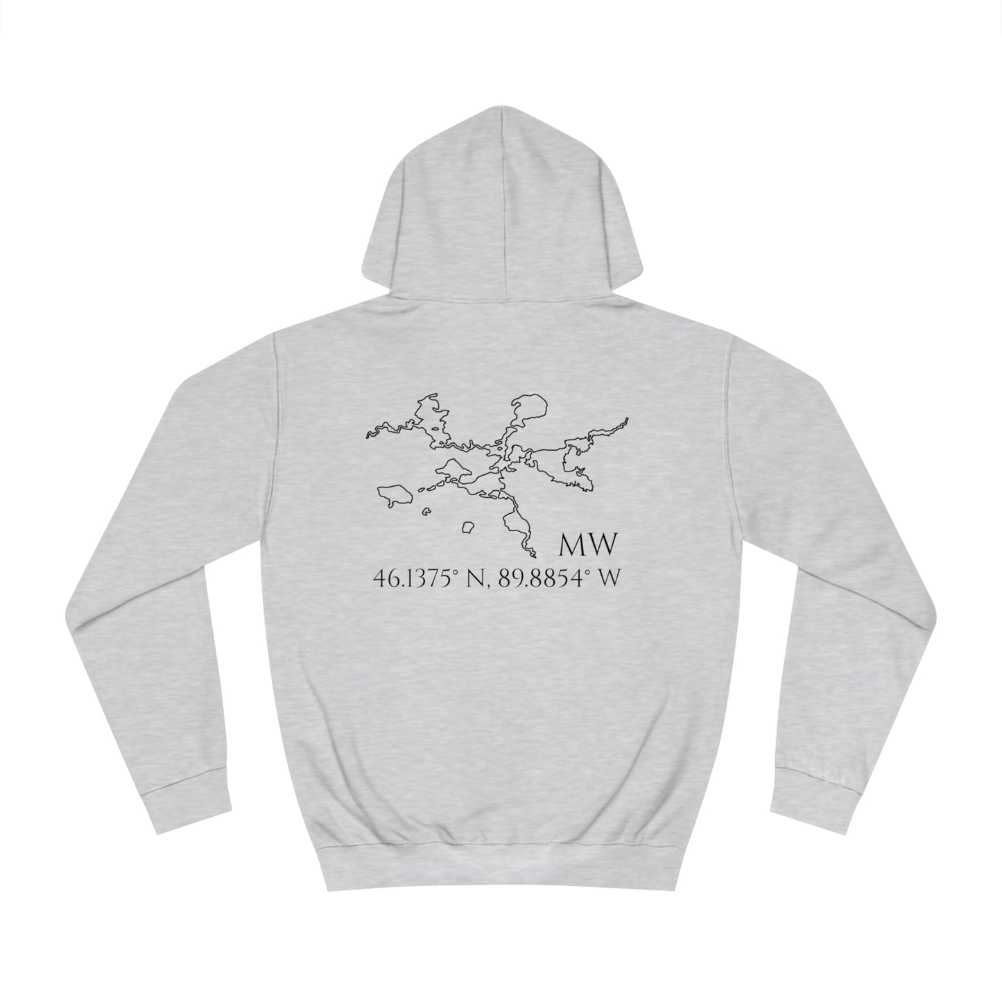 Manitowish Waters Sailboat Patch - Unisex Hoodie Medium Weight