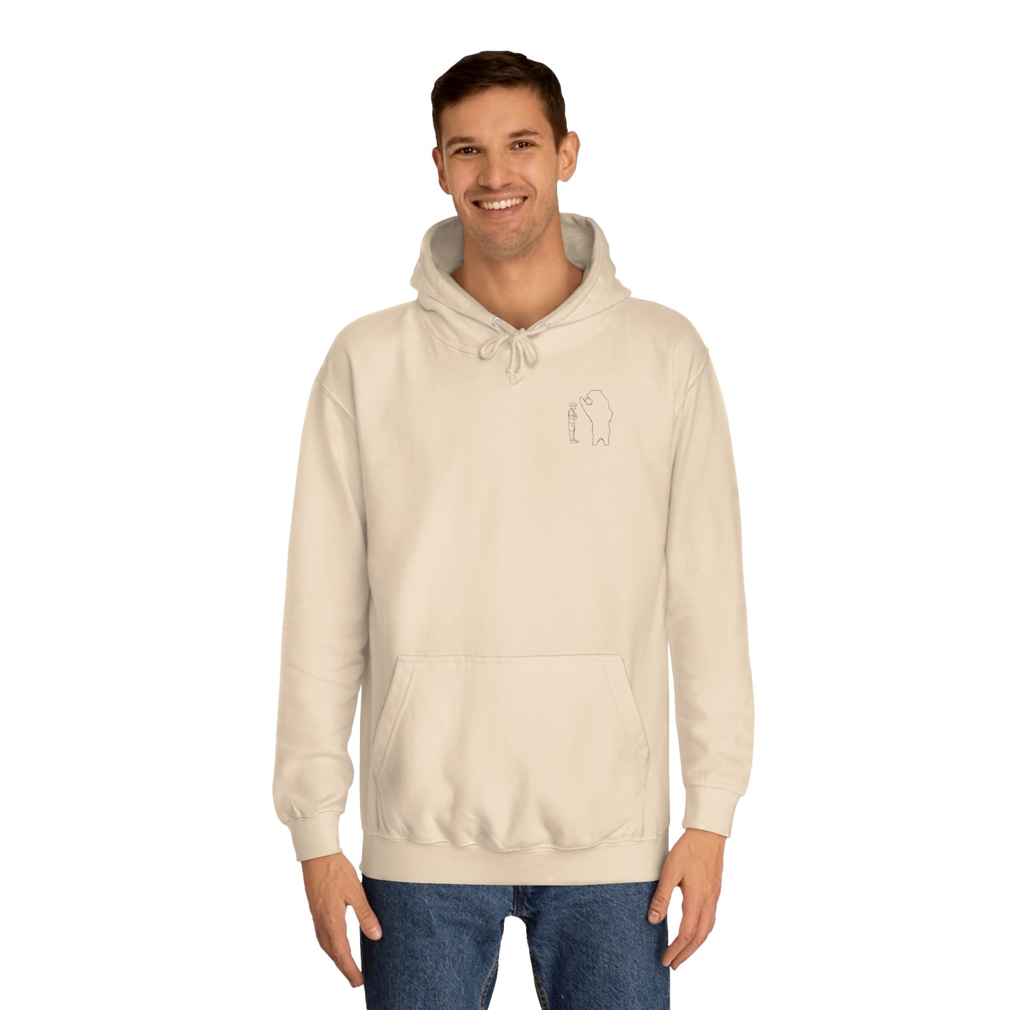 Papa Bear Basic - Jackson Hole Wyoming - Medium Weight Hoodie
