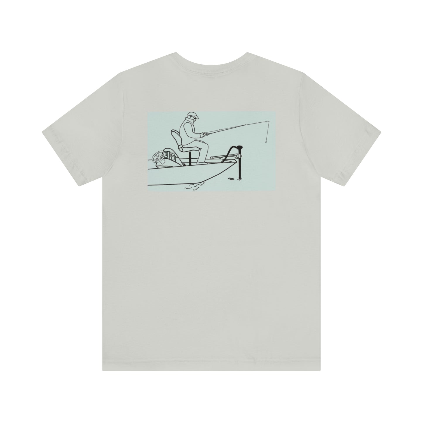 Dutch Hollow Lake, Trolling Motor Fishing Color - Unisex Lightweight Short Sleeve Tee