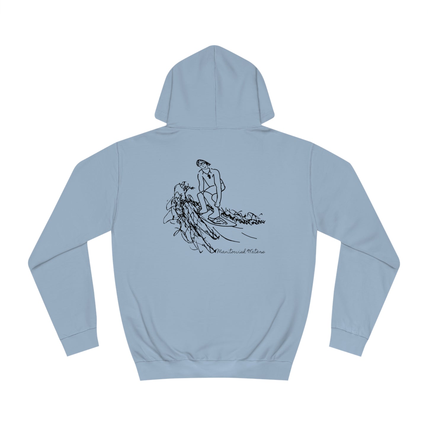 Manitowish Waters Surf Sketch - Lac LaBelle Unisex Hoodie Medium Weight