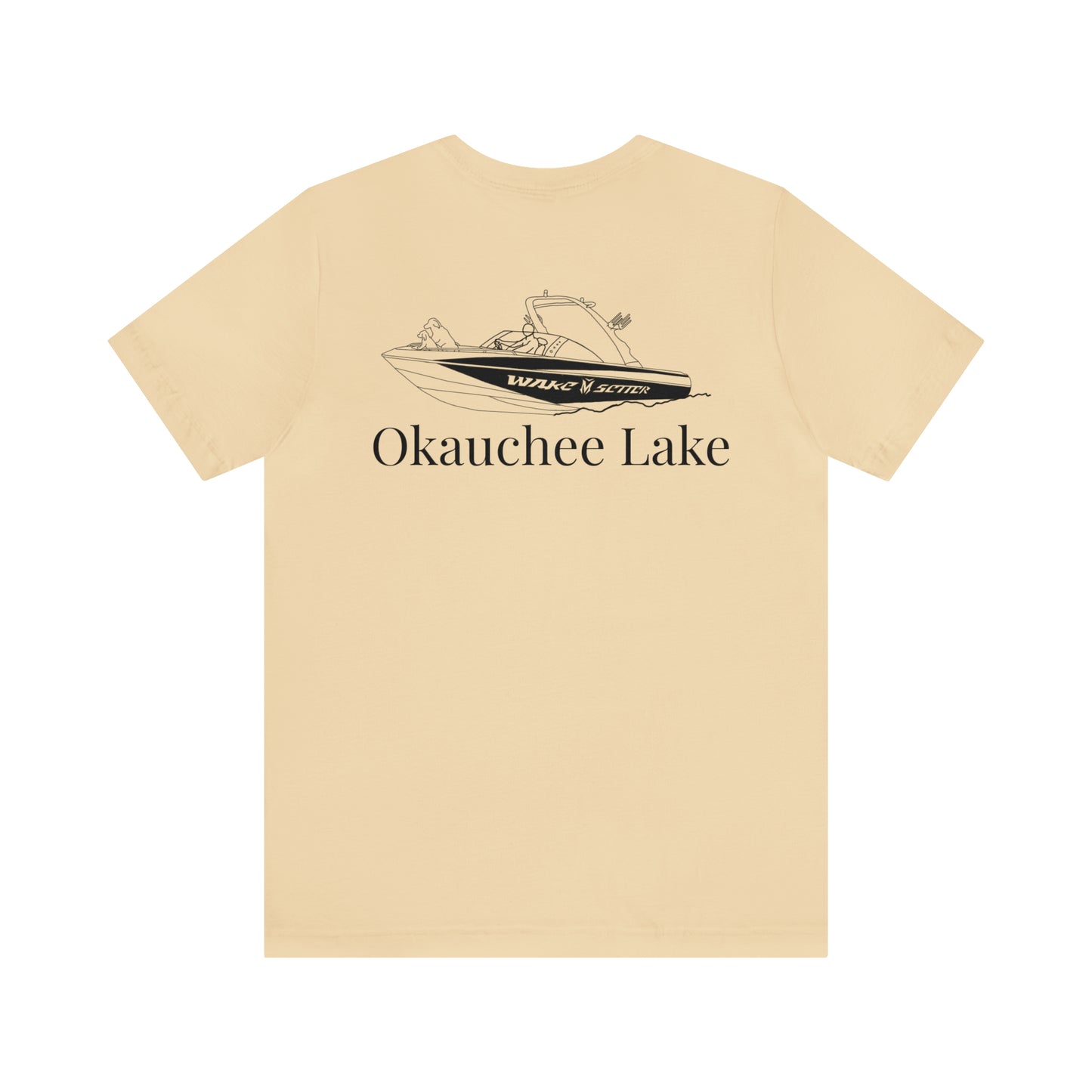 Standup Jetski Front, 2008 Malibu Wakesetter - Okauchee Lake Unisex Lightweight Short Sleeve Tee