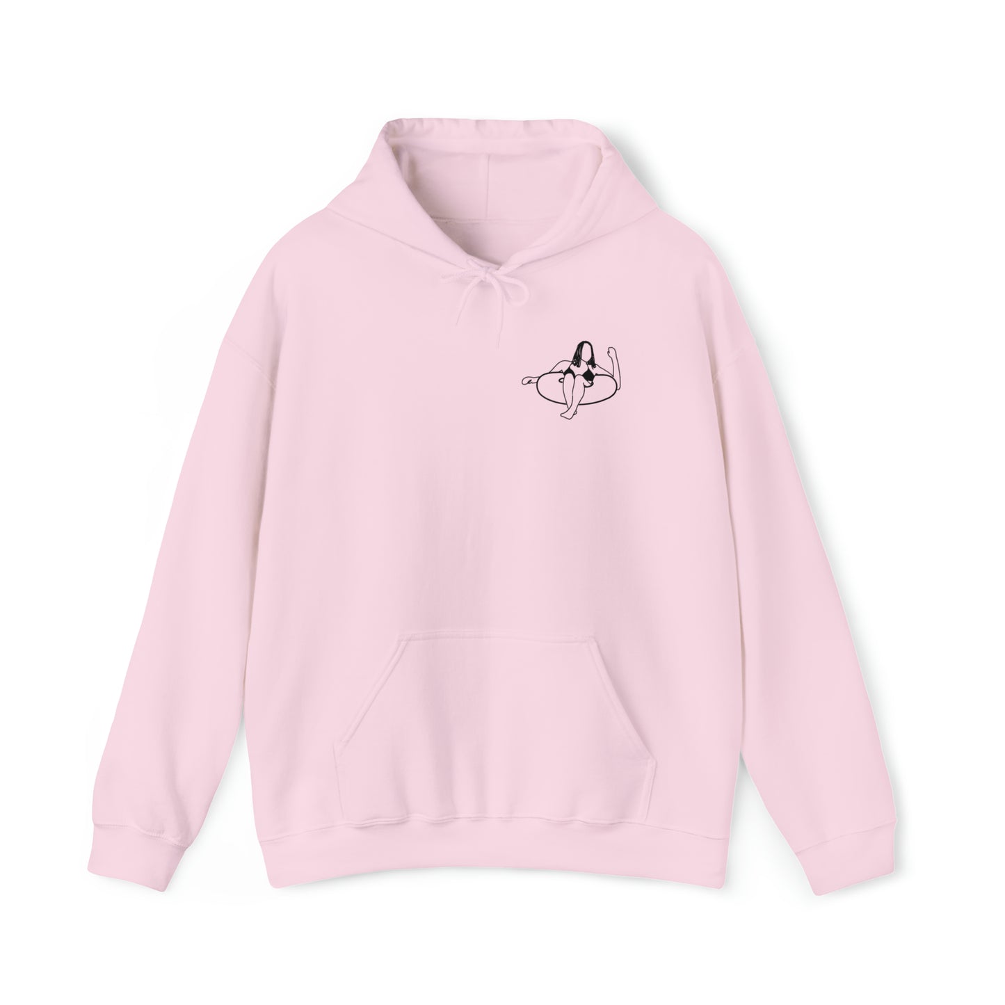 Eagle River Inner Tube Girl - Unisex Heavy Blend Hooded Sweatshirt
