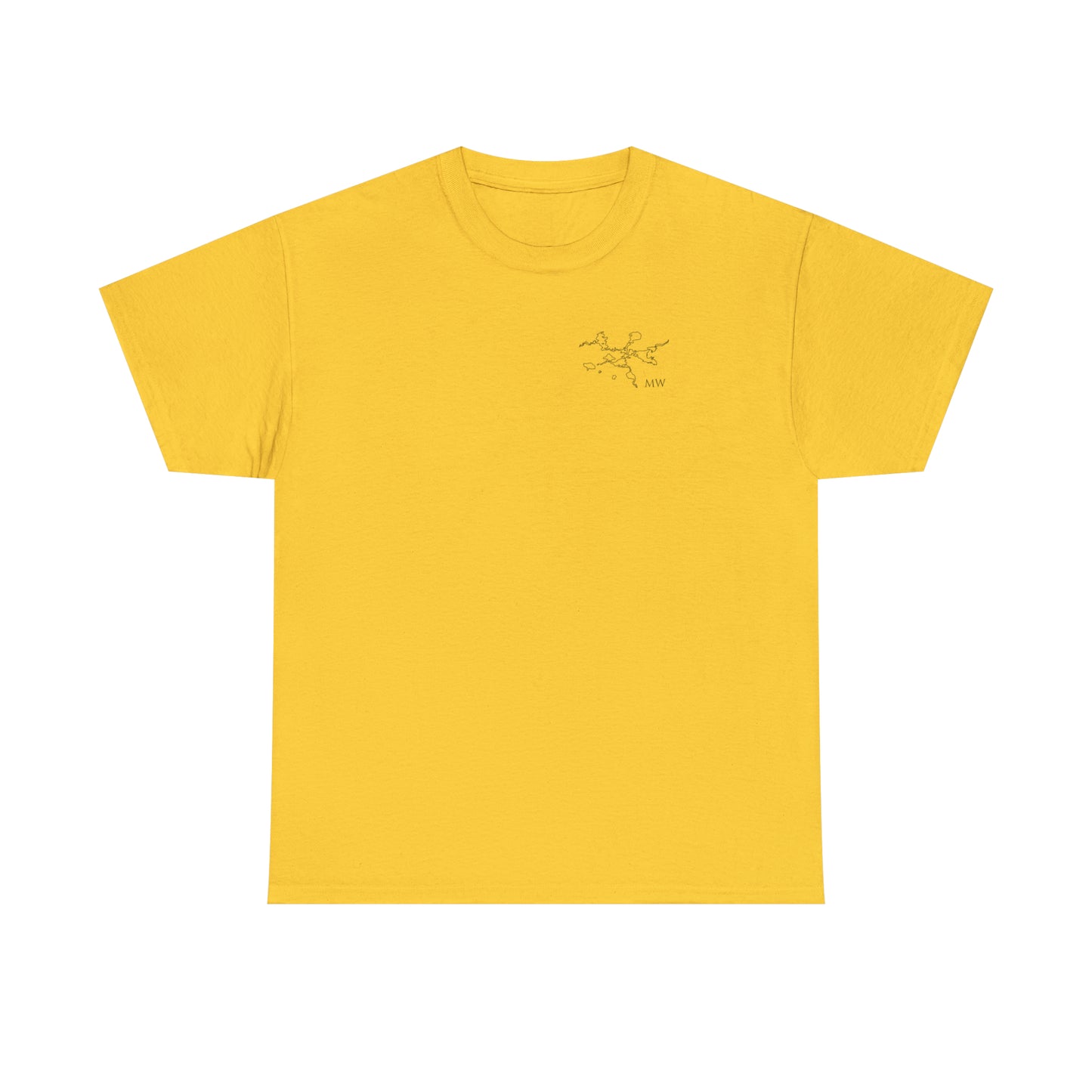 Manitowish Waters Fishing Off Dock - Unisex Heavyweight Short Sleeve Tee