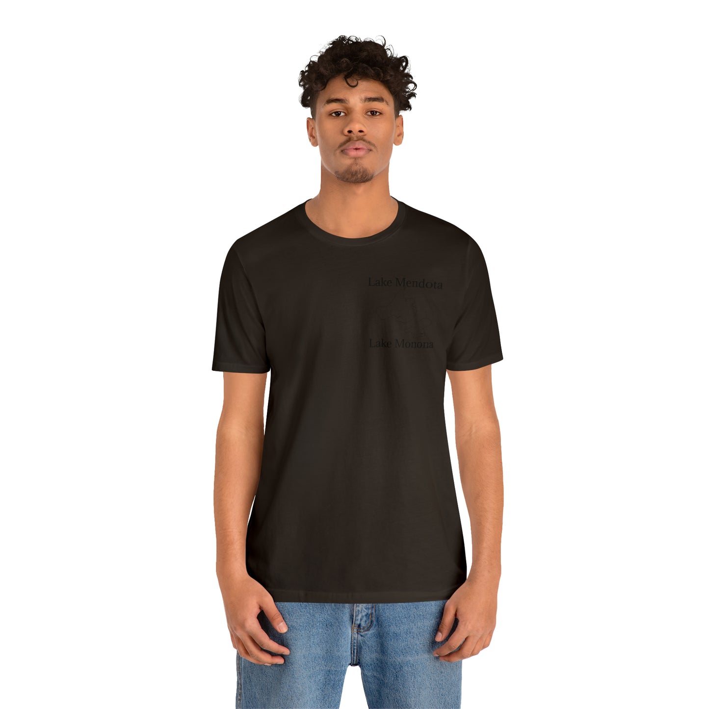 Mendota/Monona , sailboat Badger Logo - Bella & Canvas Short Sleeve