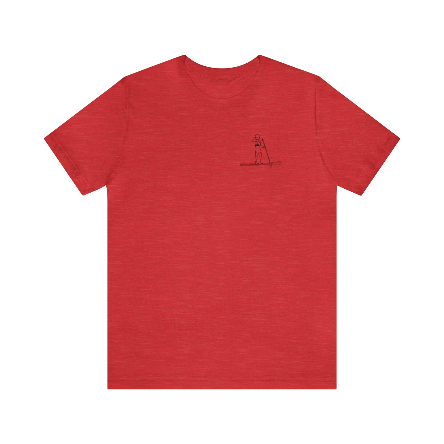 Paddle Board Female - Park Lake Unisex Lightweight Short Sleeve Tee
