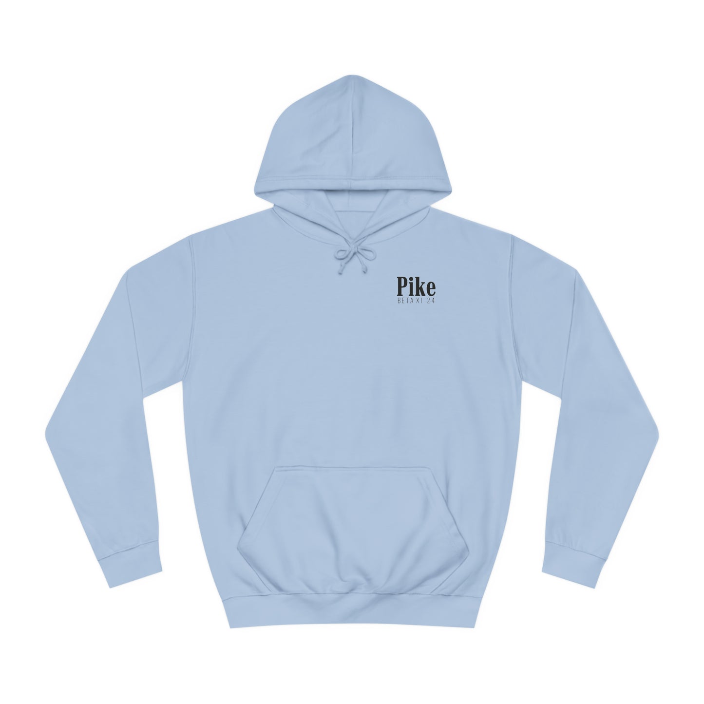 Pike Final Mockup Navy Unisex Hoodie Medium Weight (brown and navy yellow)
