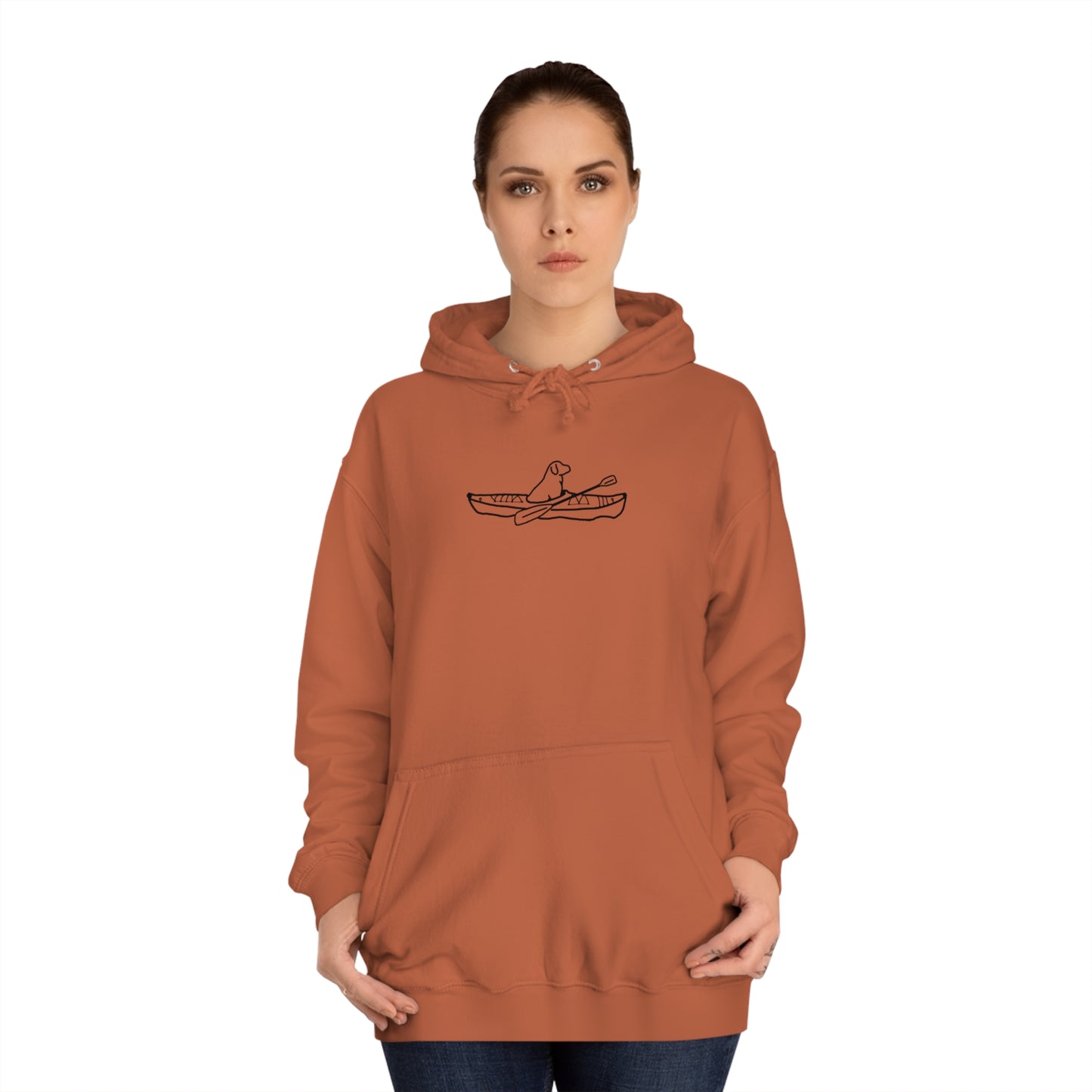 Kayak Dog - Lac LaBelle Unisex Hoodie Regular Medium Weight