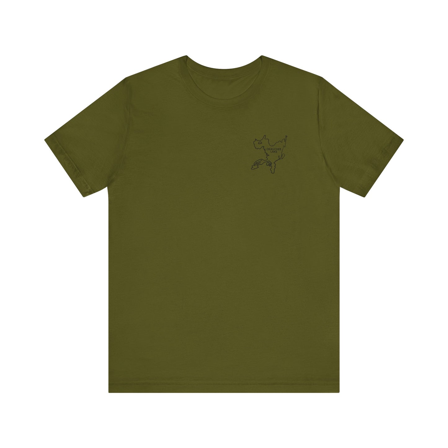 Bow fishing and Okauchee Lake Model - Unisex Lightweight Short Sleeve Tee