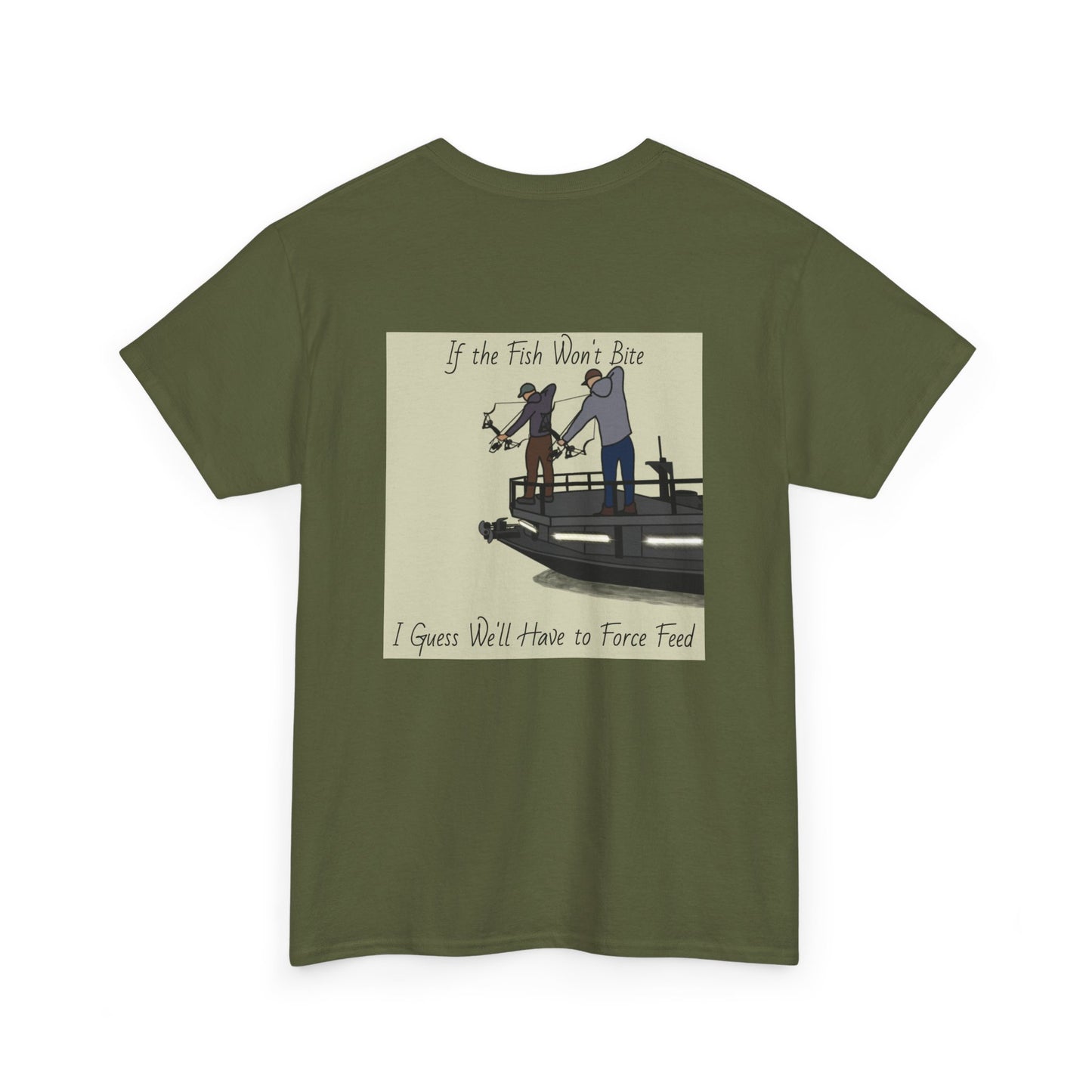 Bow fishing and MW Model - Unisex Heavy Tee Shirt