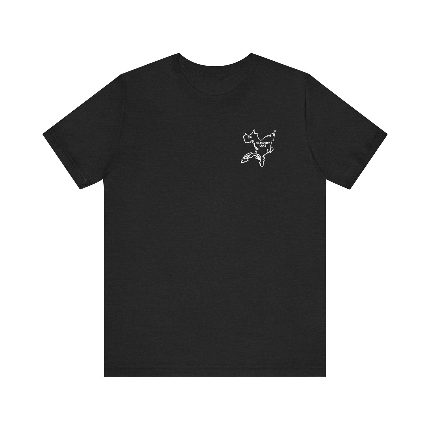 Bow fishing and Okauchee Lake Model - Unisex Lightweight Short Sleeve Tee