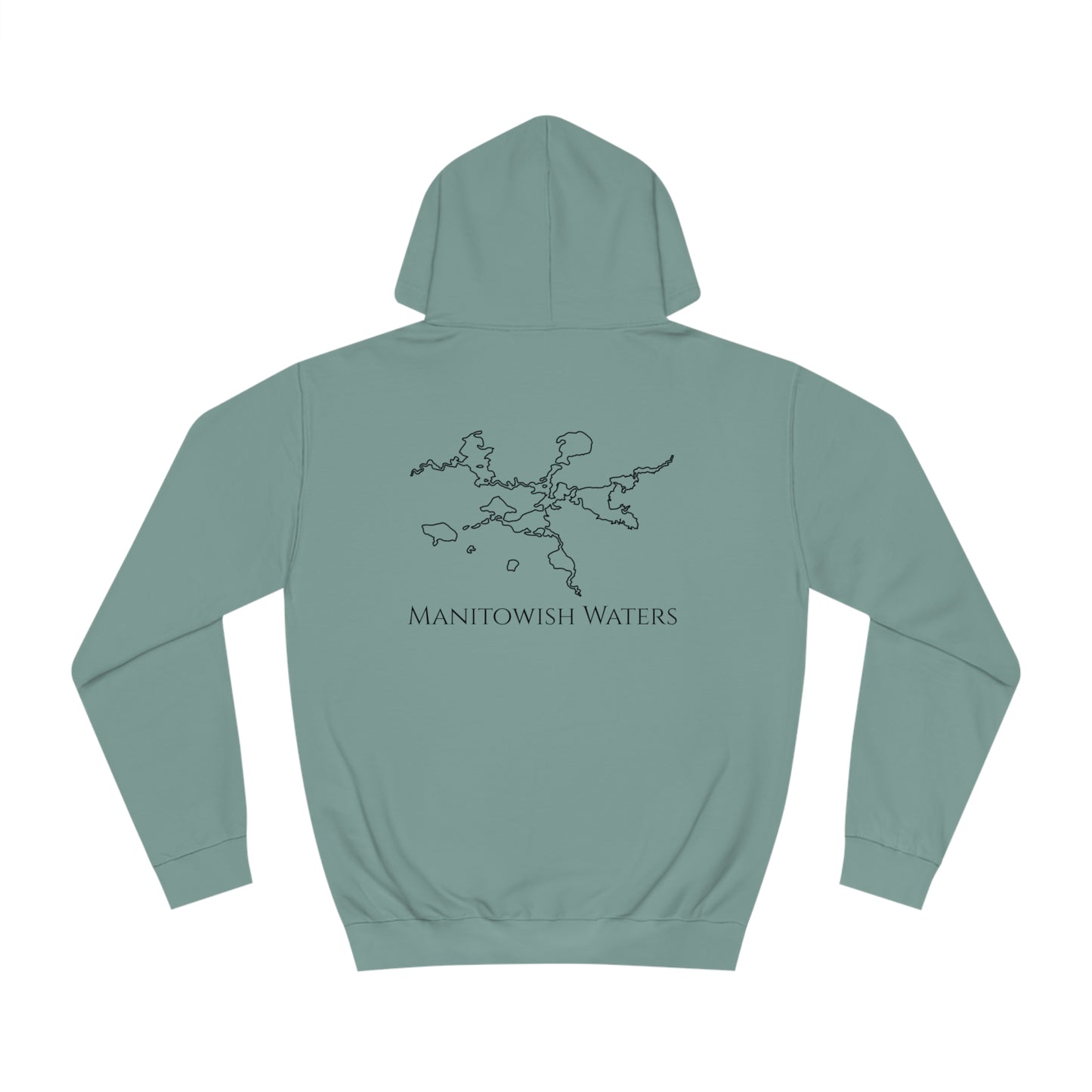 Manitowish Waters Pontoon Boat Family Front Patch - Unisex Hoodie Medium Weight