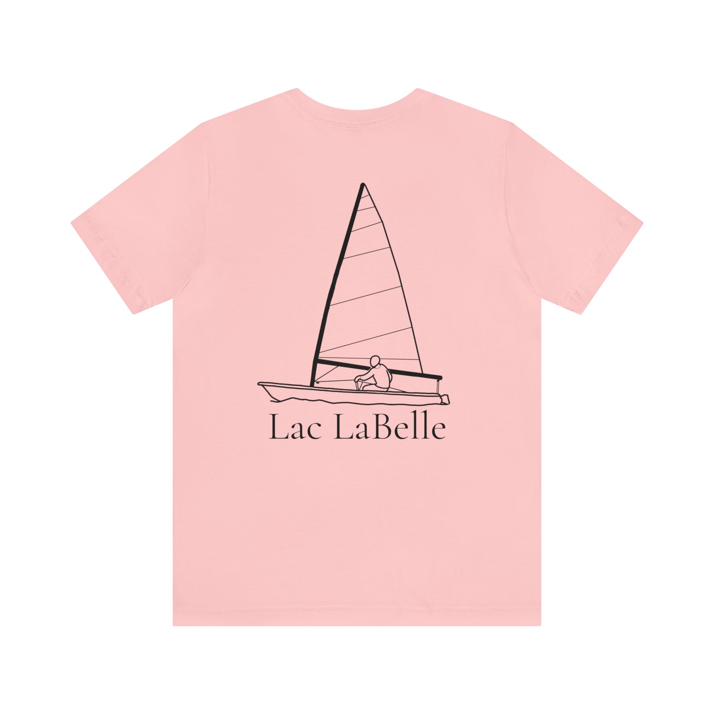 Lac LaBelle, Sailing - Unisex Lightweight Short Sleeve Tee