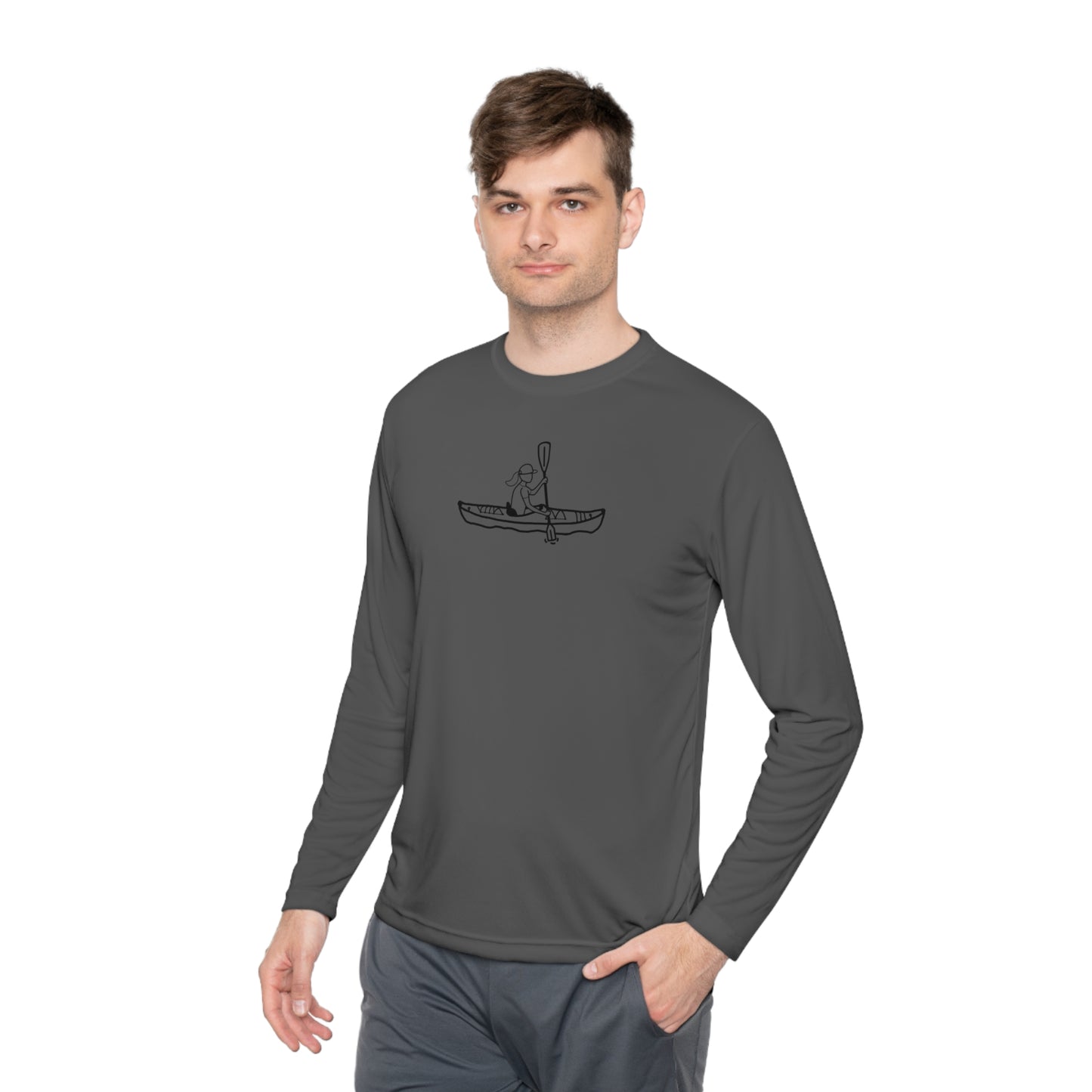 Lightweight Long Sleeve Tee (Kayak Girl Design)