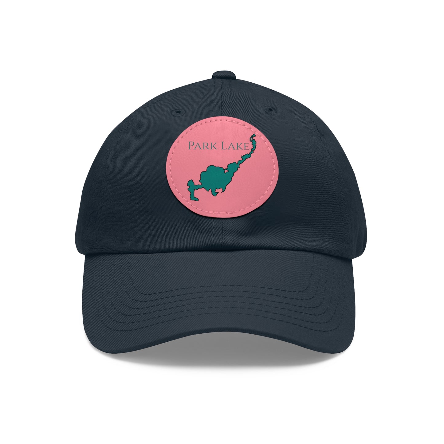 Park Lake Embroidered Hat with Leather Patch
