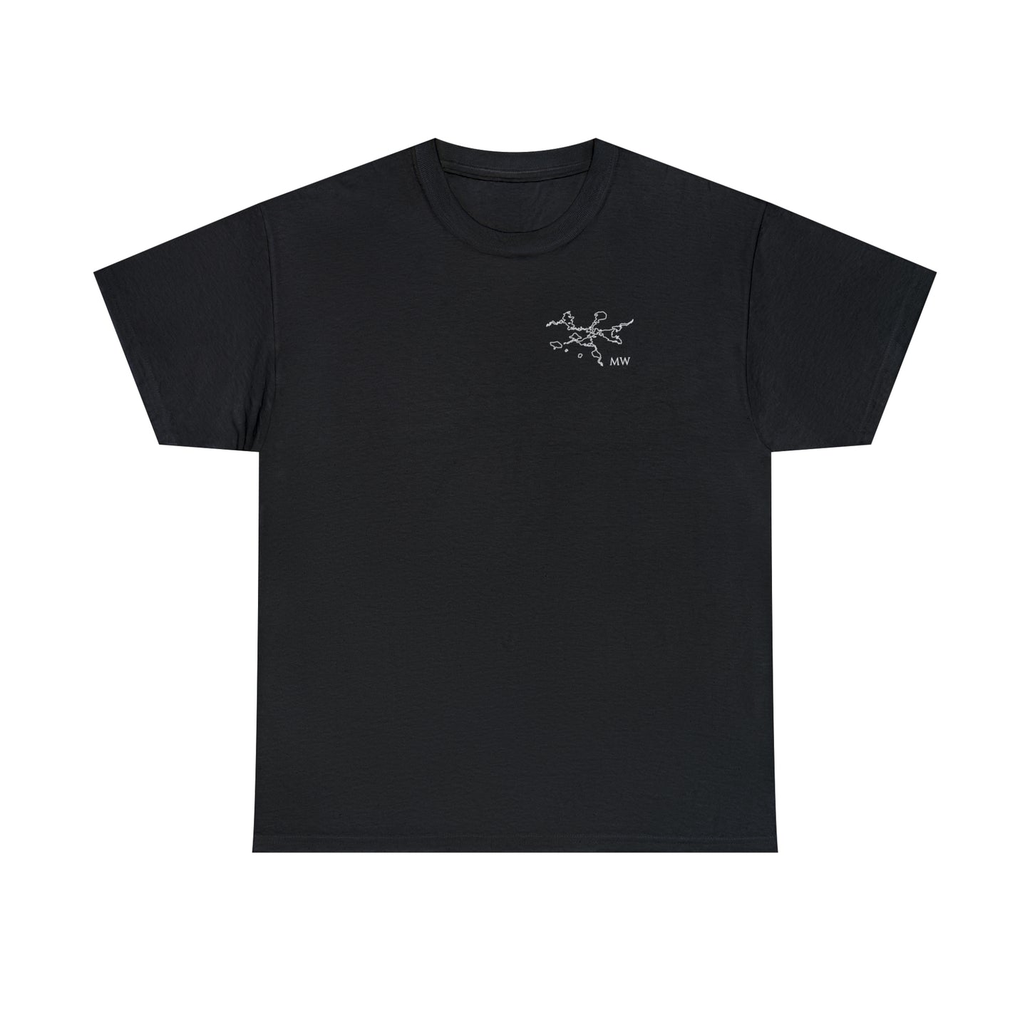Manitowish Waters Plain Back - Unisex Heavyweight Short Sleeve Tee