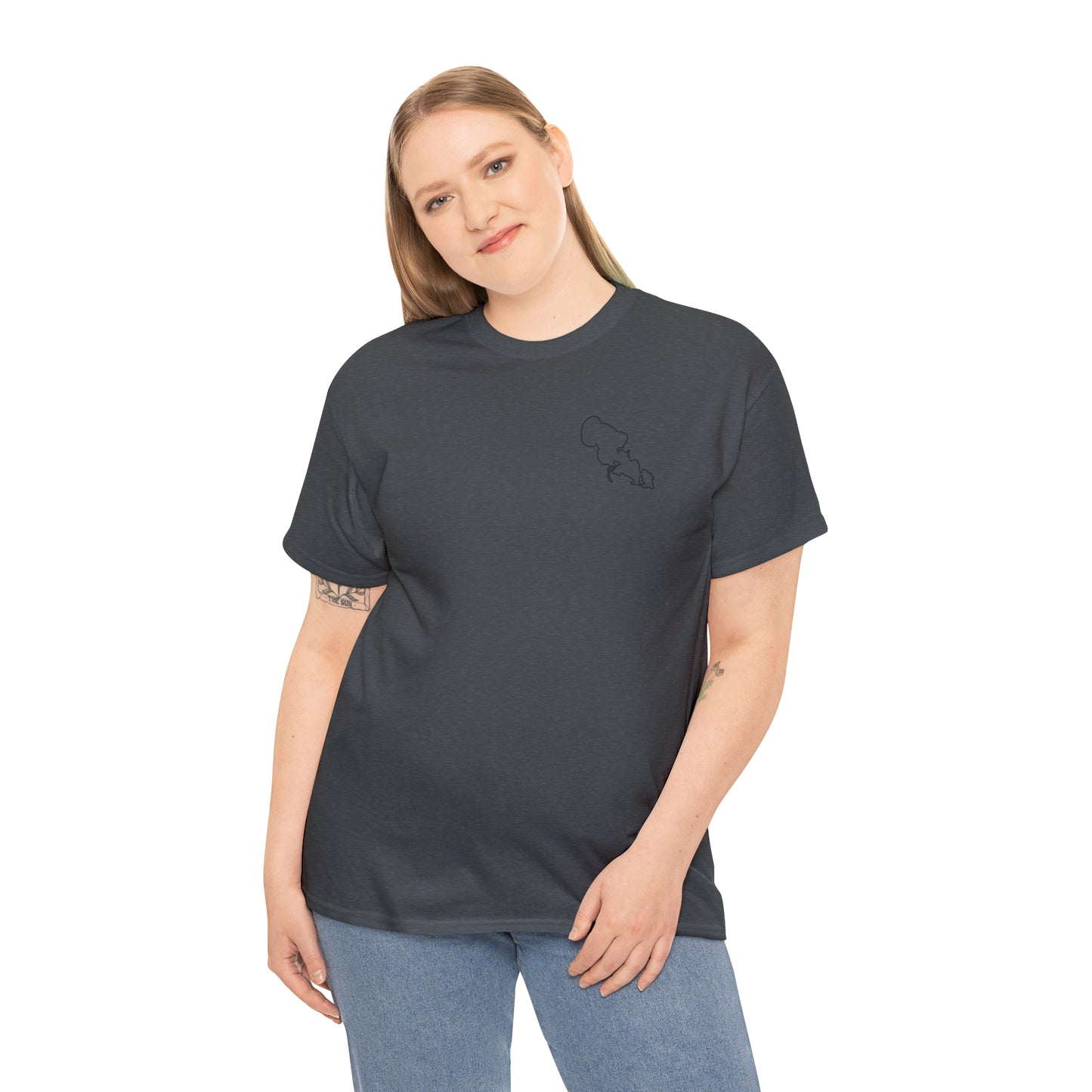 Trolling Motor Fishing - Lac LaBelle Unisex Heavy Tee Shirt