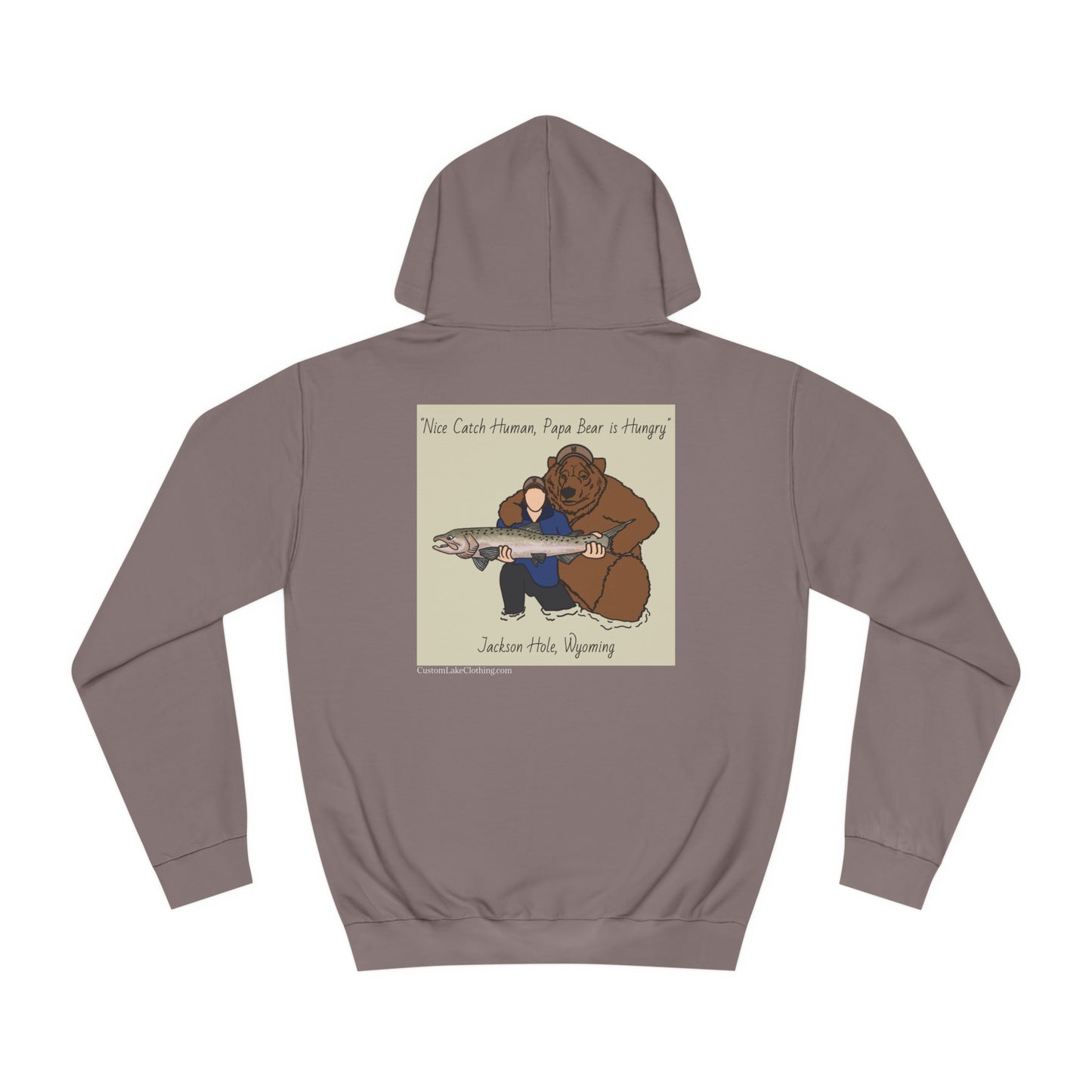 Papa Bear Basic - Jackson Hole Wyoming - Medium Weight Hoodie